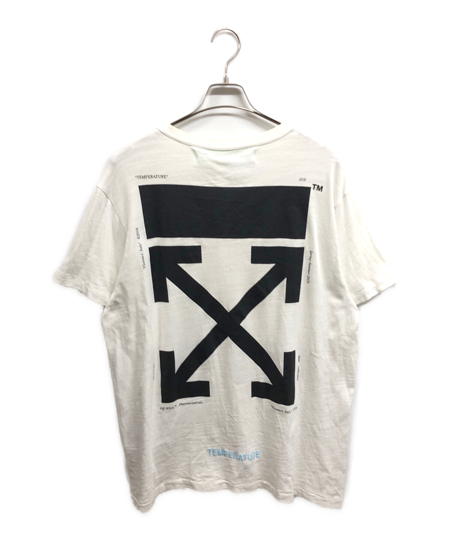 中古・古着通販】OFFWHITE (オフホワイト) プリントTシャツ ホワイト 