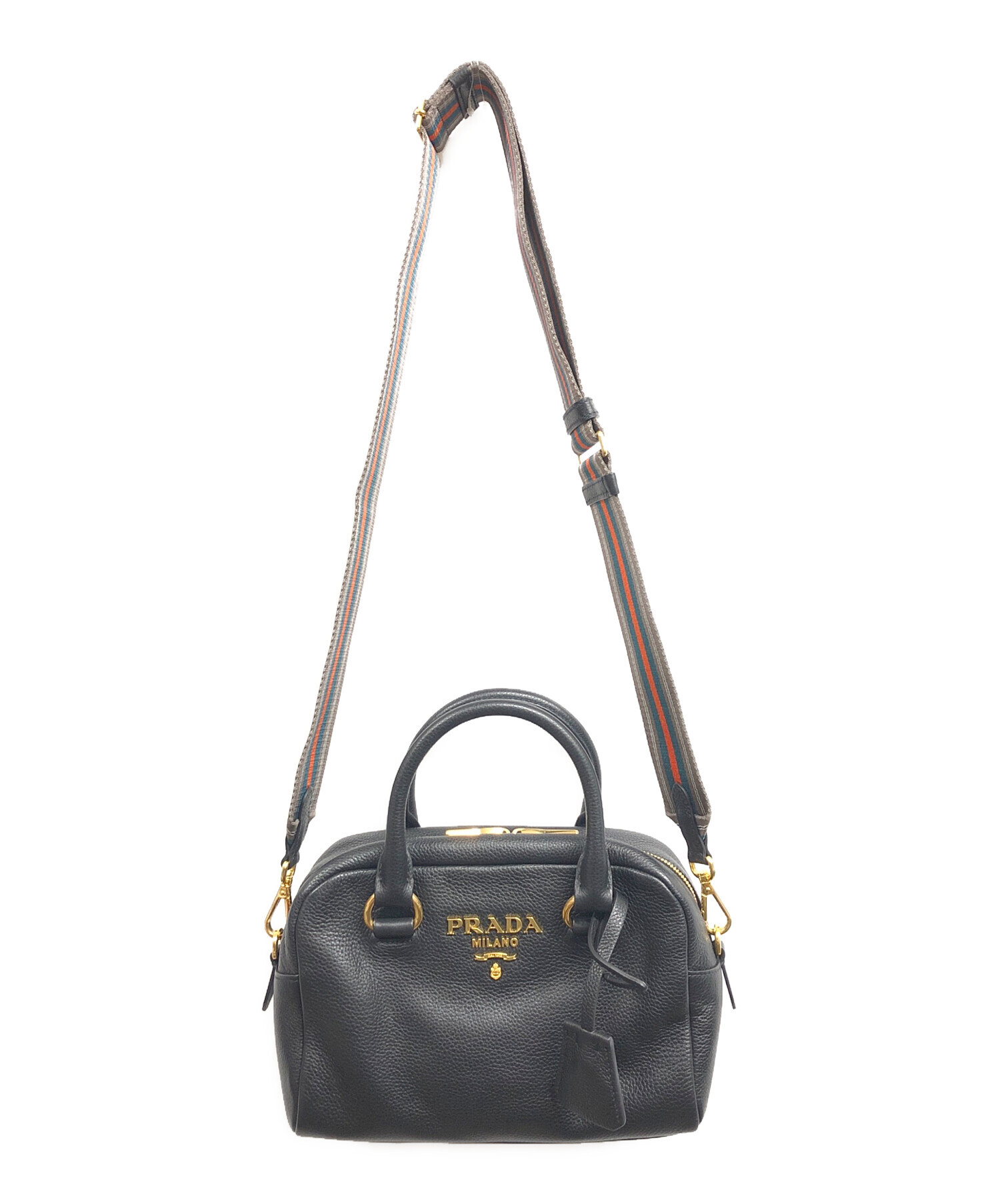 中古・古着通販】PRADA (プラダ) 2WAYショルダーバッグ ブラック 