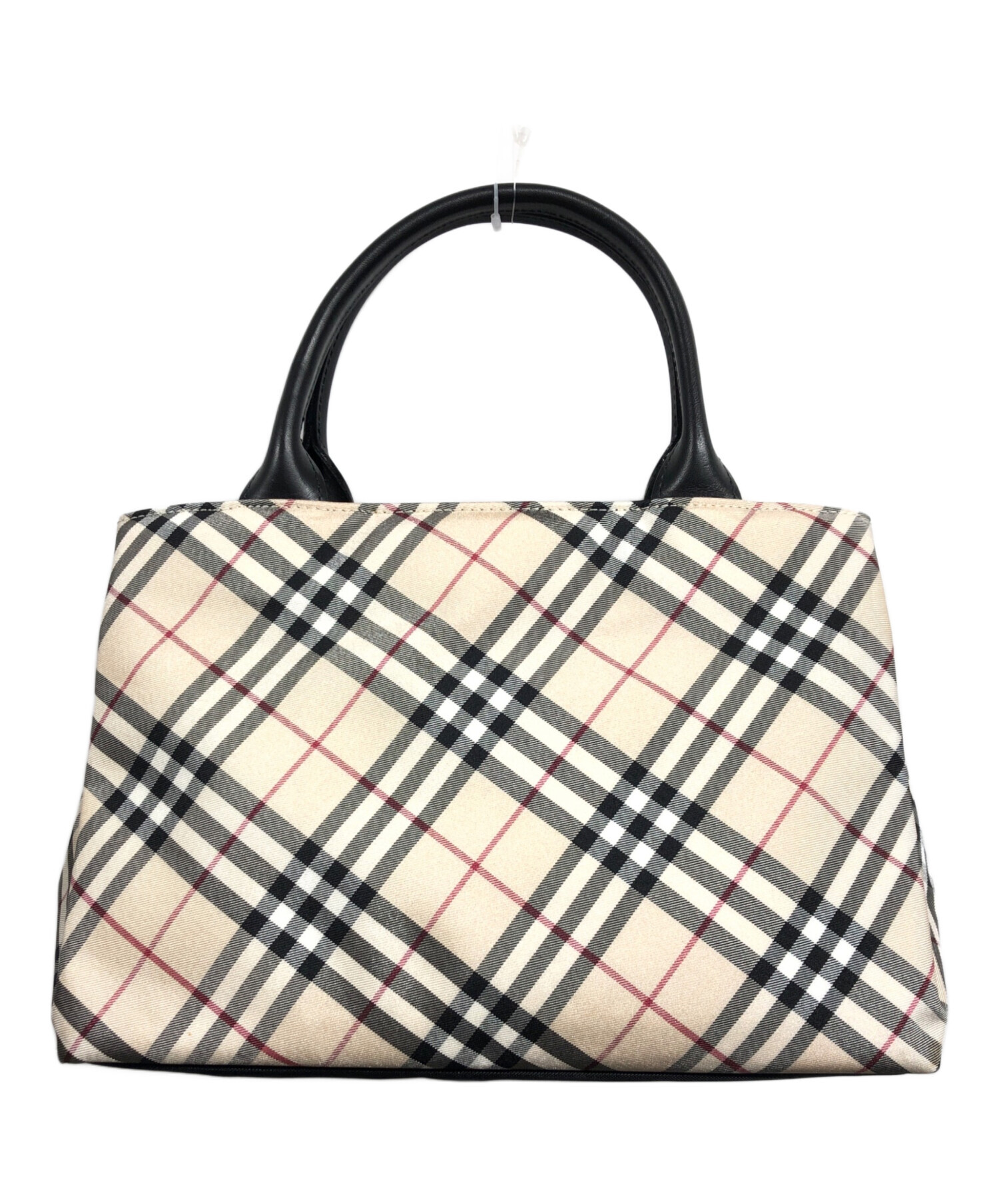 バーバリー ブルーレーベル ロゴ刺繍 ナイロン ハンドバッグ BURBERRY 