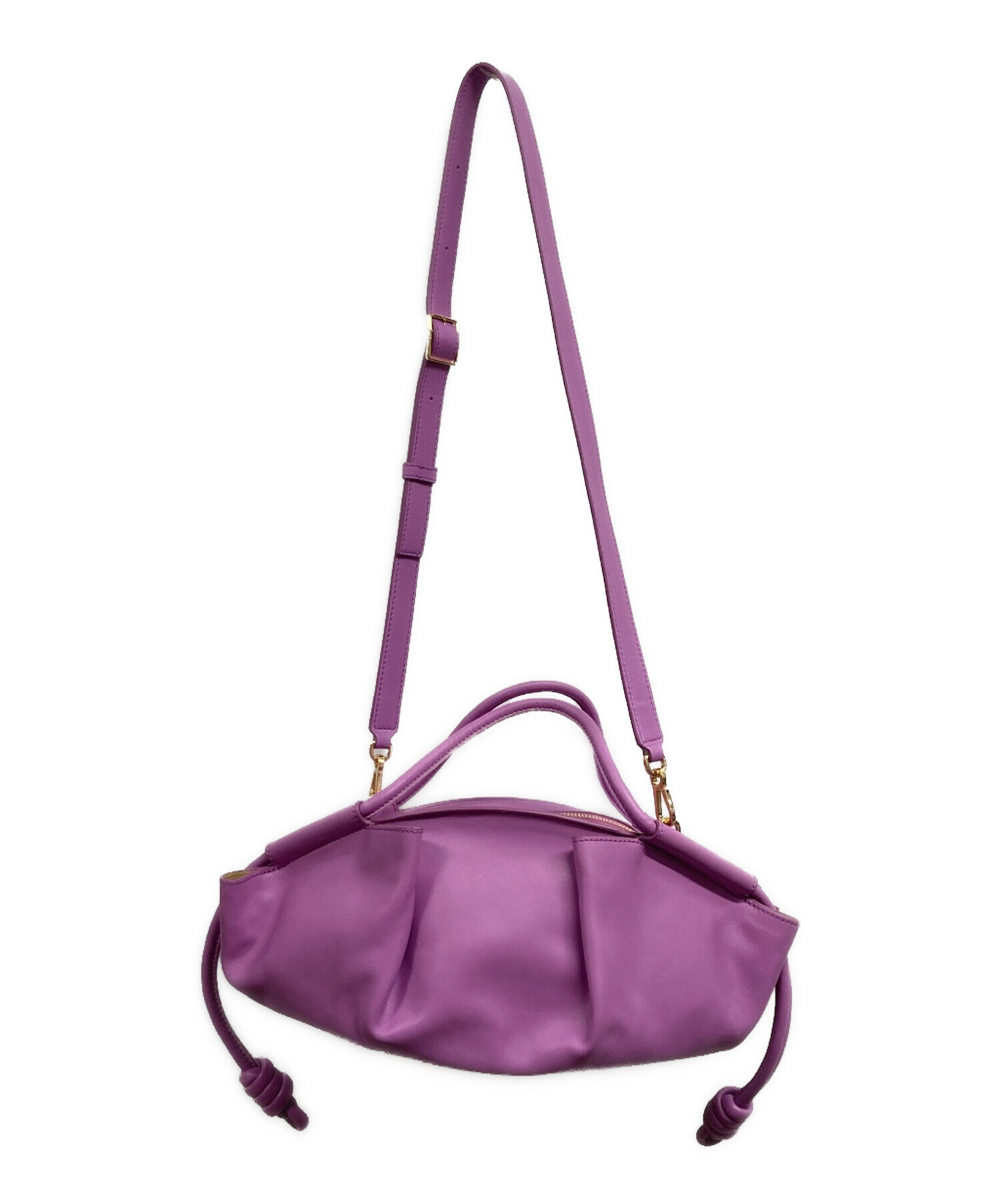 中古・古着通販】LOEWE (ロエベ) パセオスモールバッグ パープル
