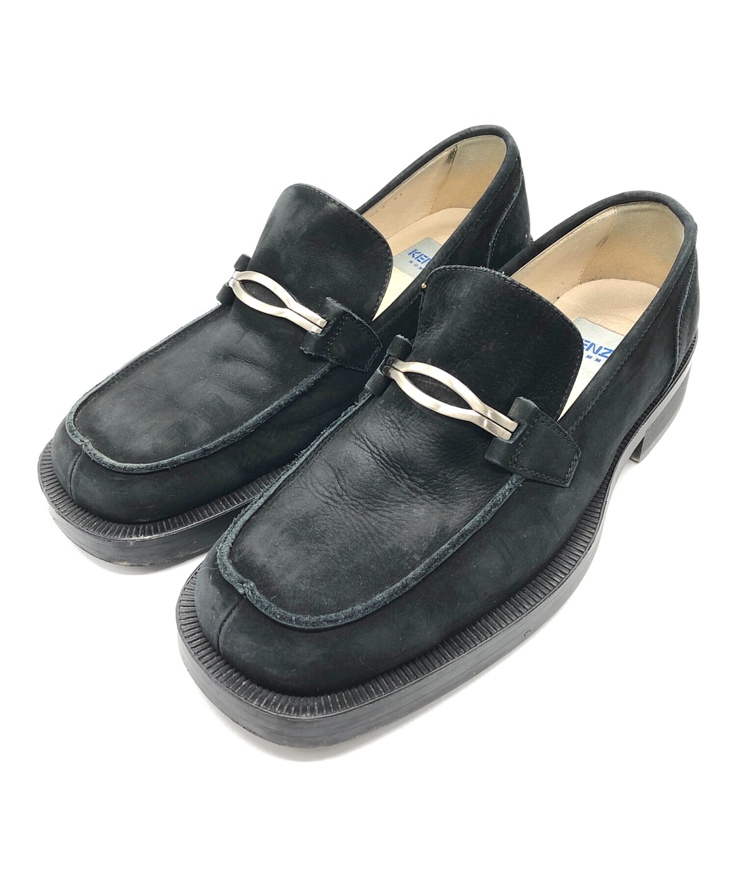 中古・古着通販】KENZO (ケンゾー) スクエアトゥローファー ブラック