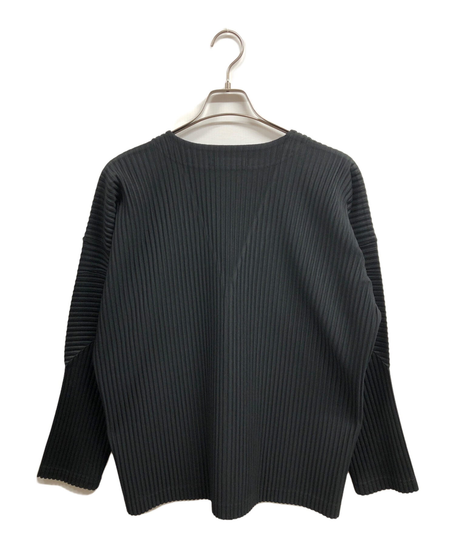 極美品　オムプリッセ BASICS カーディガン 黒 サイズ2 中古・古着通販】HOMME PLISSE ISSEY MIYAKE (オム プリッセ イッセイ