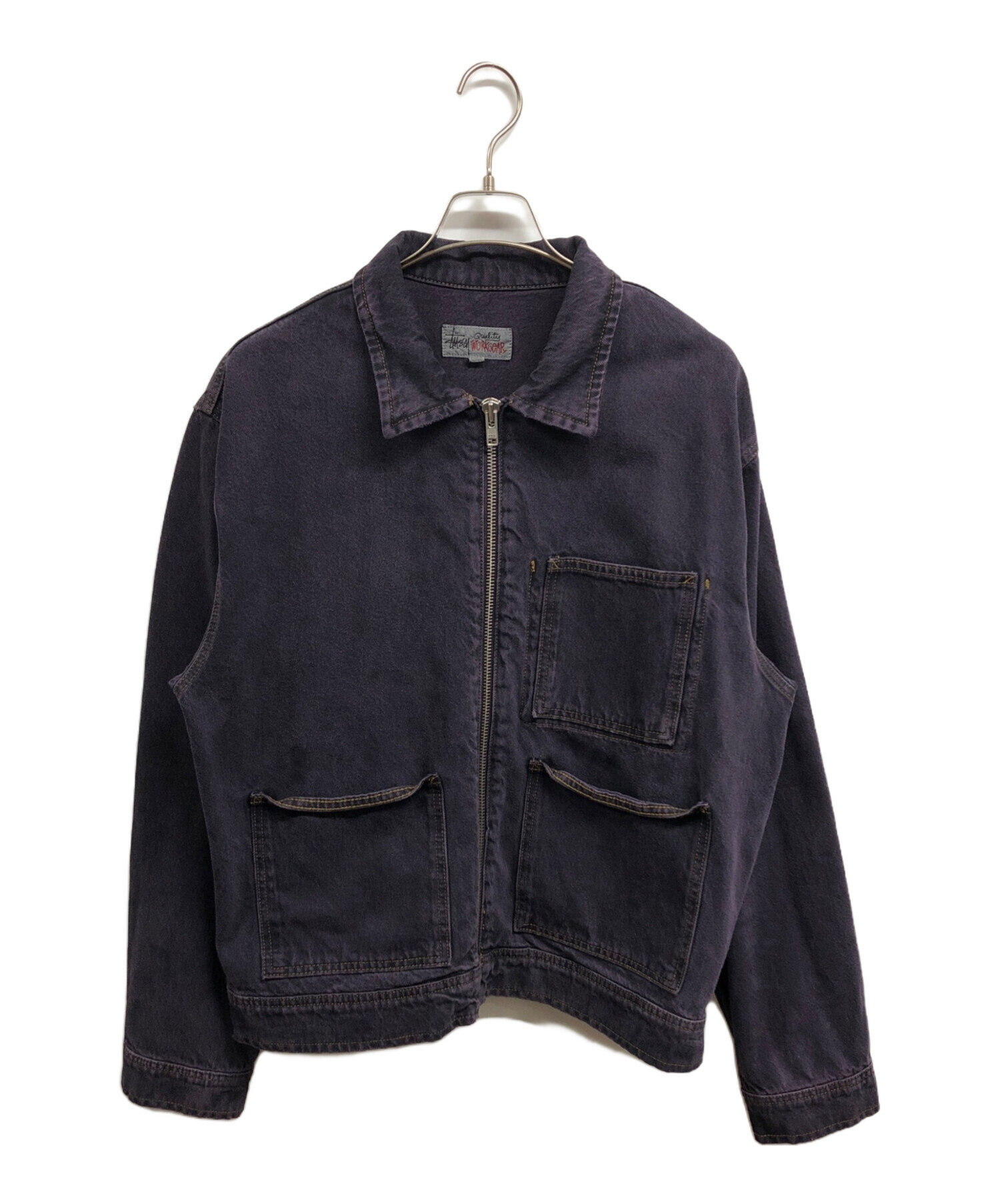 4982さん専用 中古・古着通販】stussy (ステューシー) Denim Zip Work Jacket