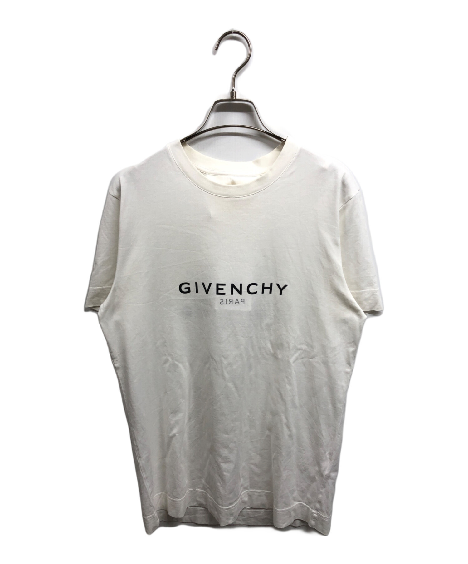 GIVENCHY(ジバンシー) ロゴ Tシャツ Tシャツ アパレル ファッション 半袖 クルーネック L コットン ホワイト白 BM71F83Y6B レディース 40802166227【中古】【アラモード】 GIVENCHY(ジバンシー) ロゴ Tシャツ アパレル ファッション L コットン