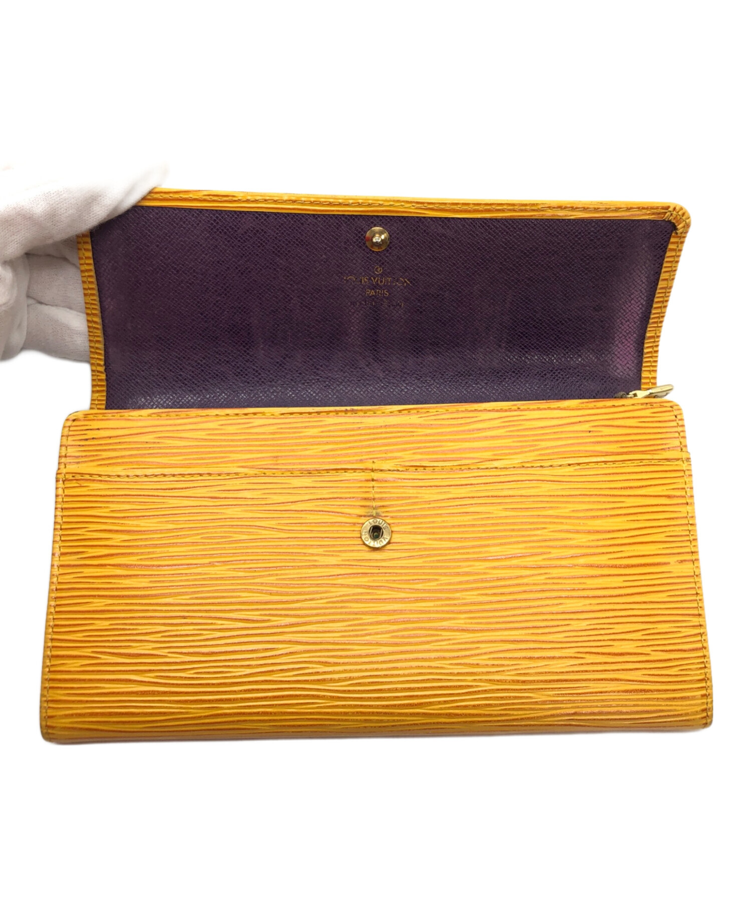 中古・古着通販】LOUIS VUITTON (ルイ ヴィトン) 長財布 イエロー