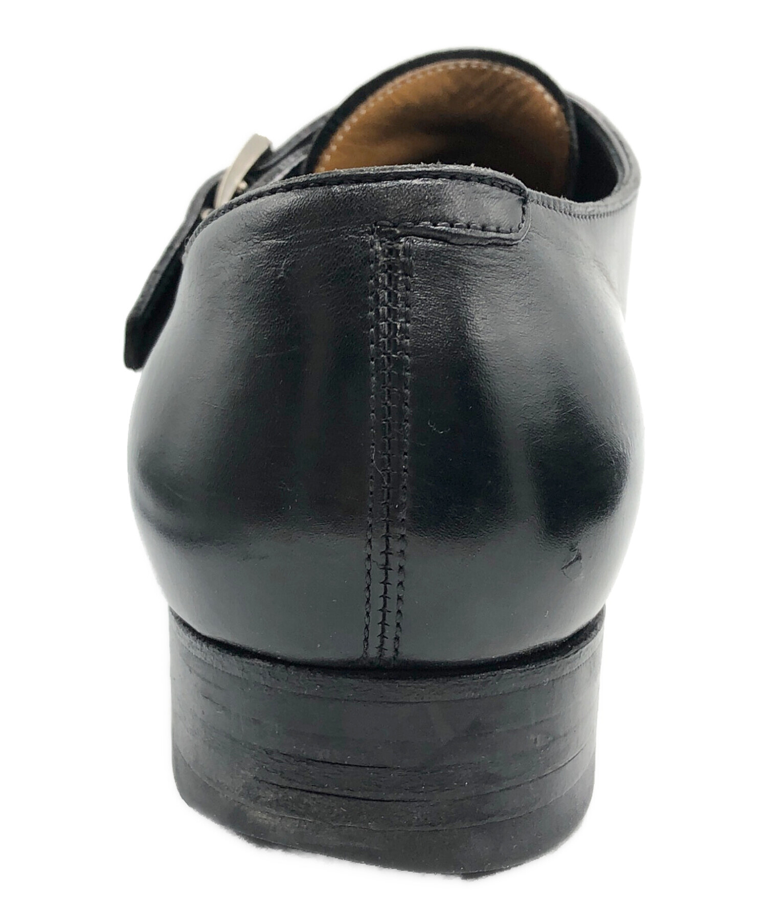 【美品】三陽山長 ダブルモンク サイズ7 ブラック 箱付 中古・古着通販】三陽山長 (サンヨウヤマチョウ) ダブルモンクシューズ
