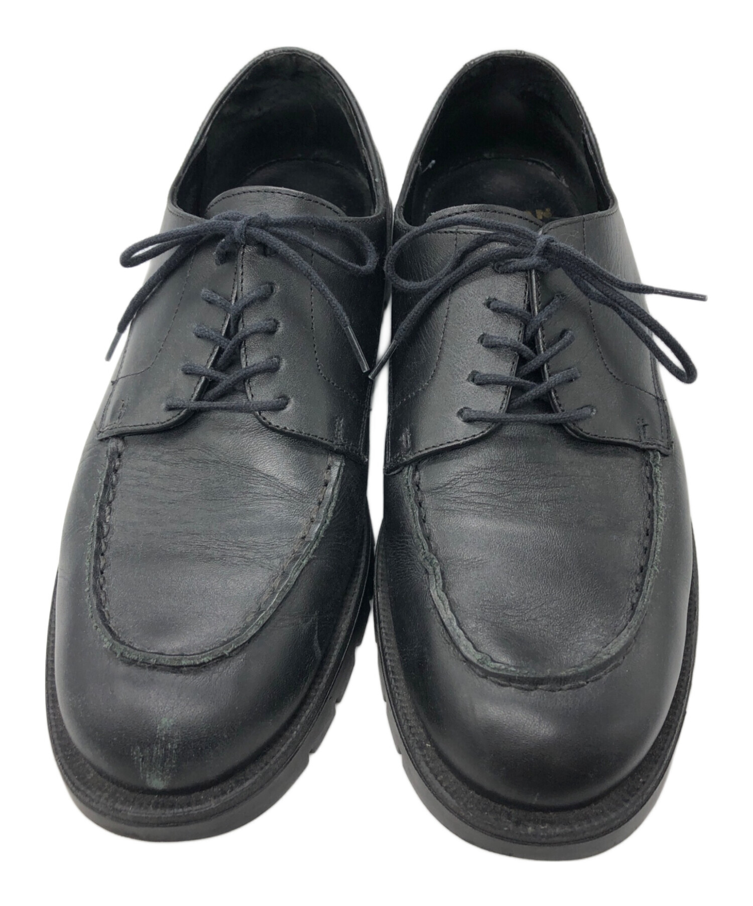 新品 KLEMAN ブラック レースアップシューズ 中古・古着通販】KLEMAN (クレマン) レースアップシューズ ブラック