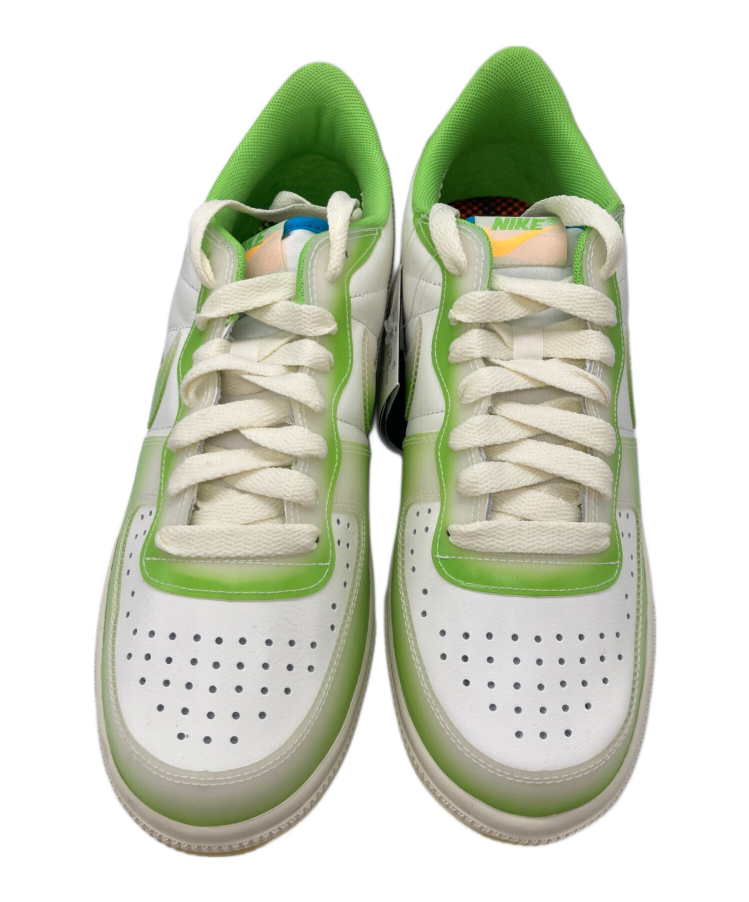 美品 NIKE ナイキ ターミネーターハイ 27cm ホワイト×グリーン 中古・古着通販】NIKE (ナイキ) ターミネーター ロー プレミアム