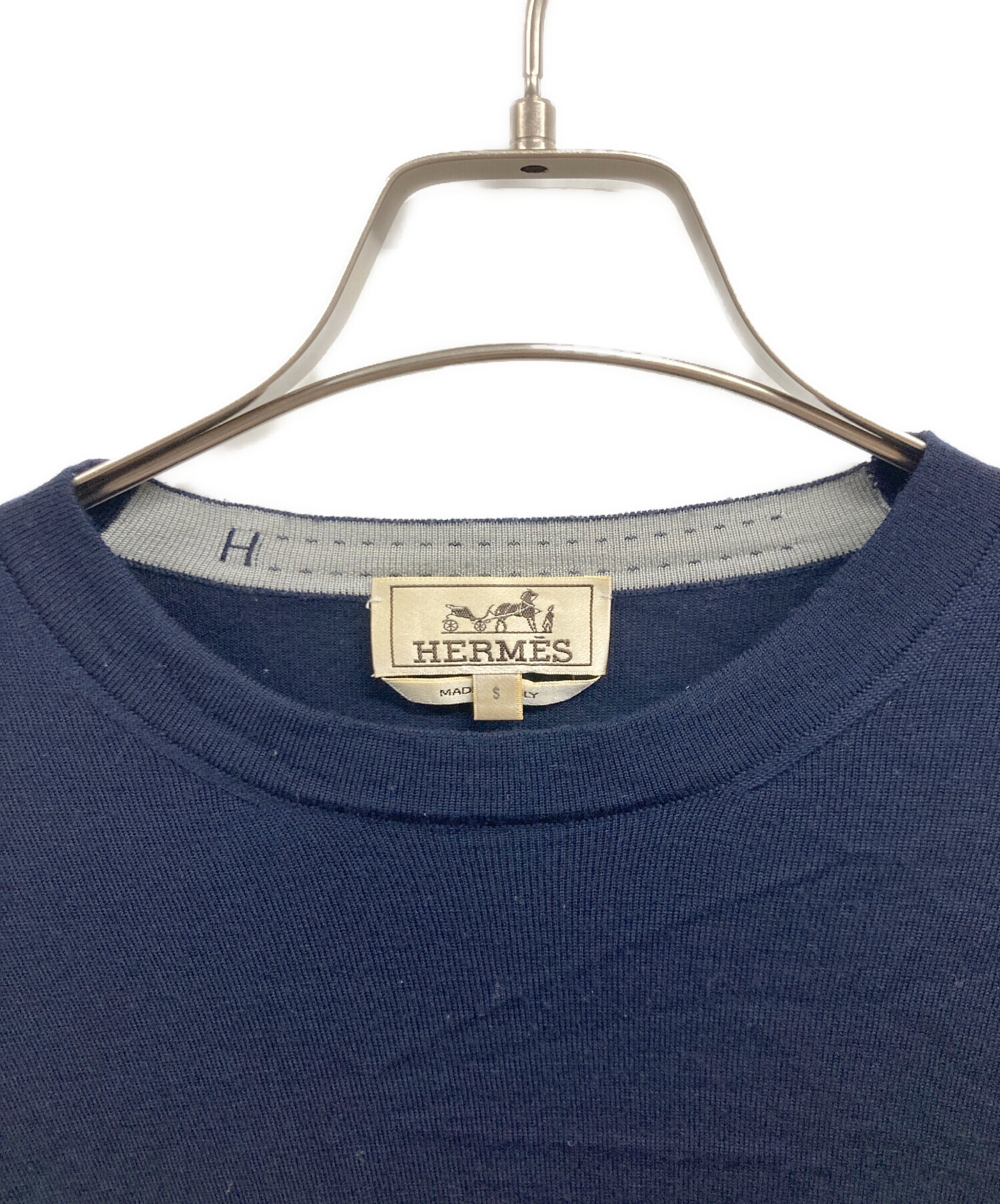 中古・古着通販】HERMES (エルメス) ウールニット長袖セーター 中古・古着通販】HERMES (エルメス) ウールニット長袖セーター
