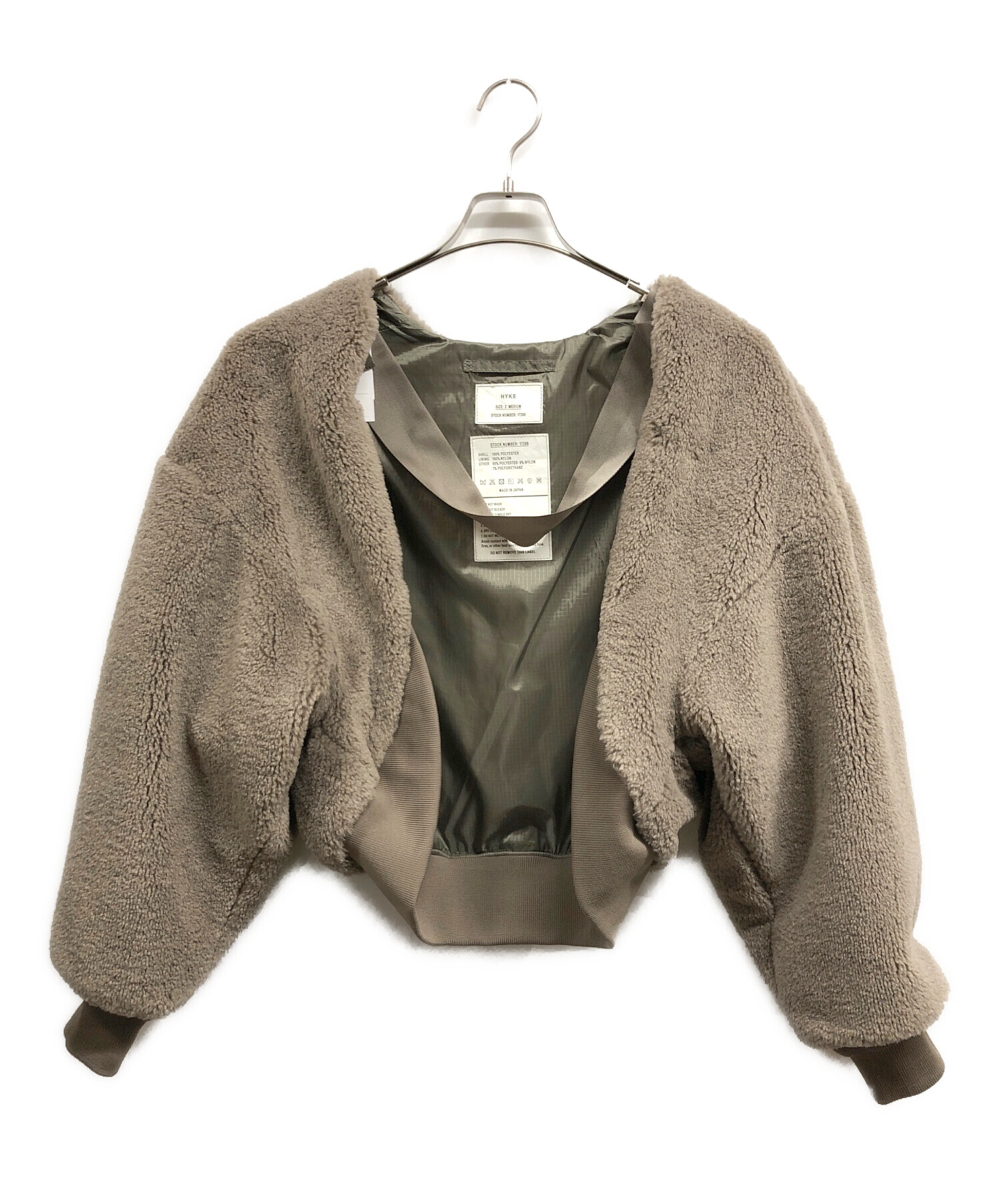 美品】HYKE FAUX SHEARLING JACKET ボアジャケット 楽天市場】hyke 