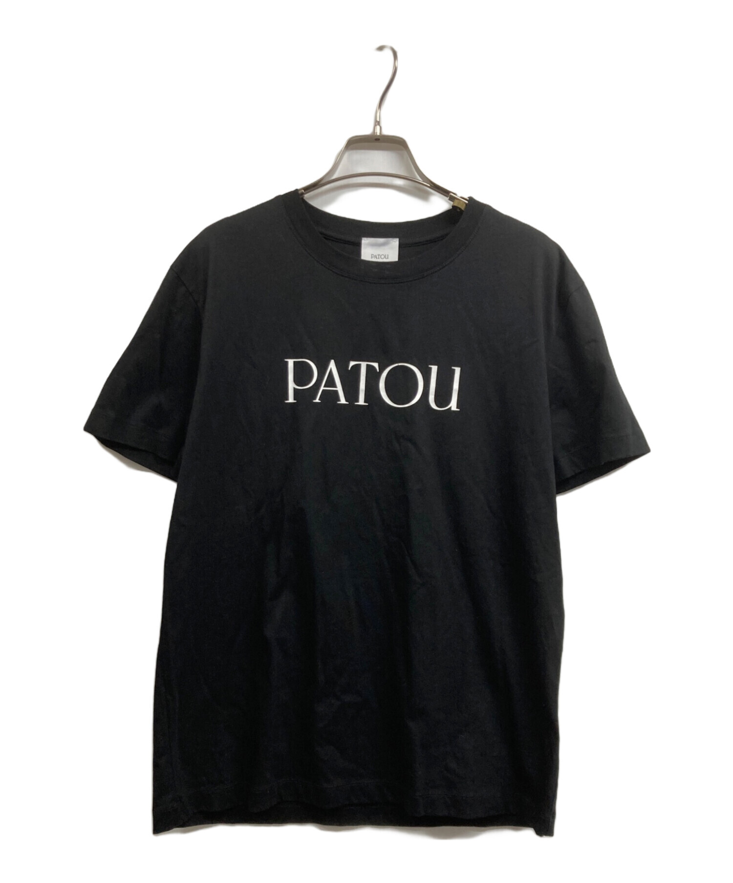 中古・古着通販】Patou (パトゥ) ロゴTシャツ ブラック サイズ:M 