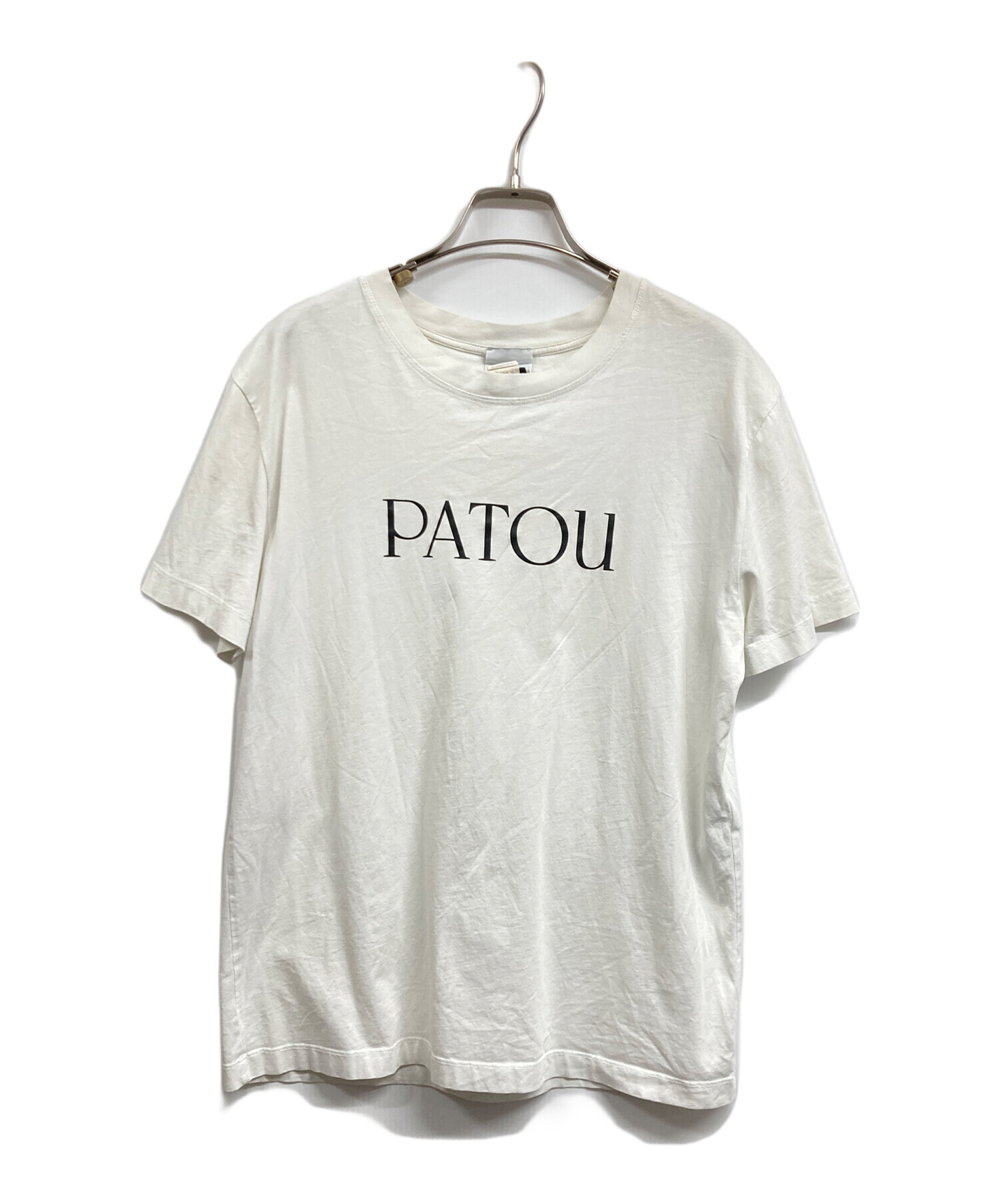 中古・古着通販】Patou (パトゥ) ロゴTシャツ ホワイト サイズ:M