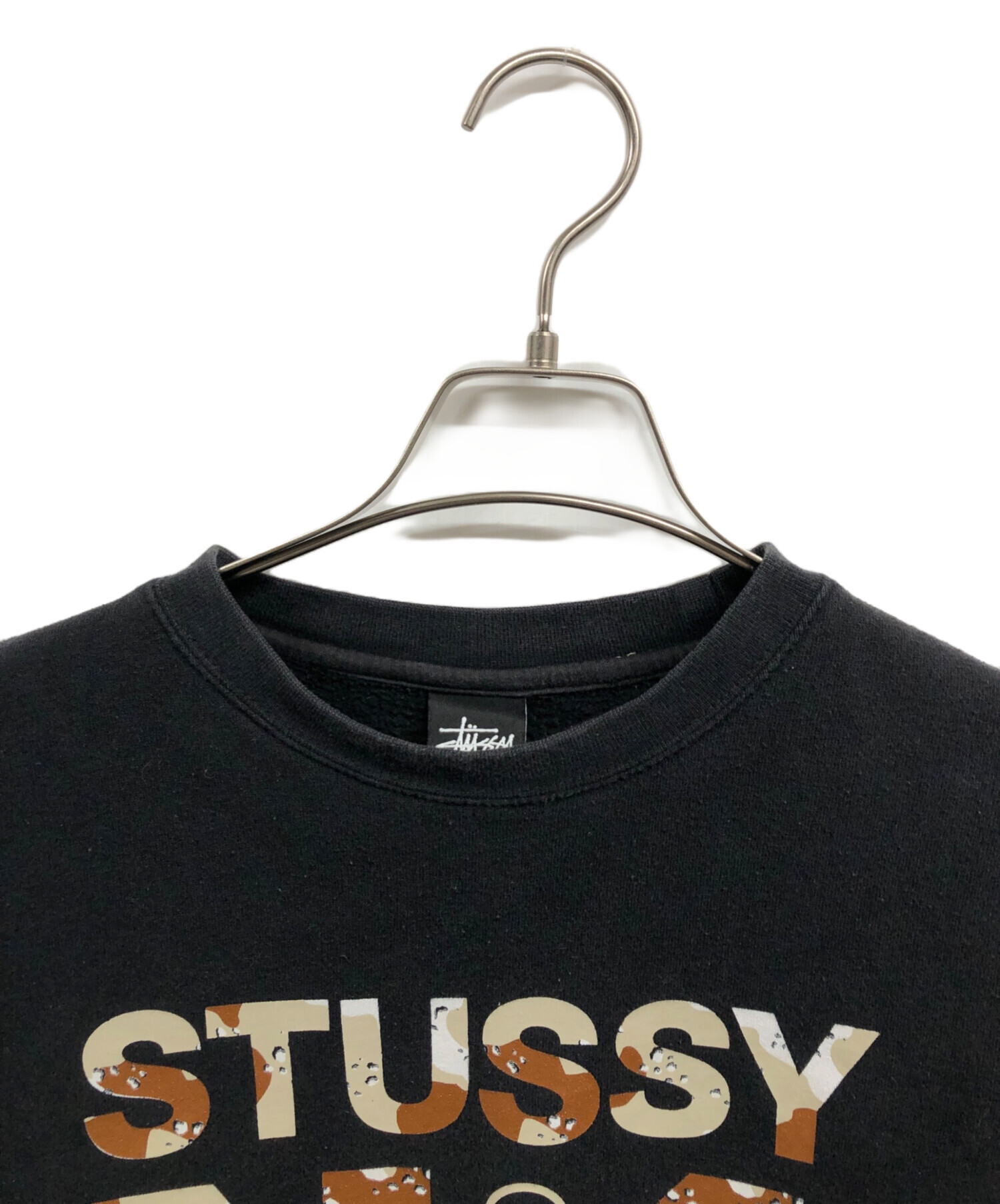 ゆー　【美品】 Stussy　スウェット　ブラック　レア　限定 中古・古着通販】stussy (ステューシー) N4ロゴプリントスウェット