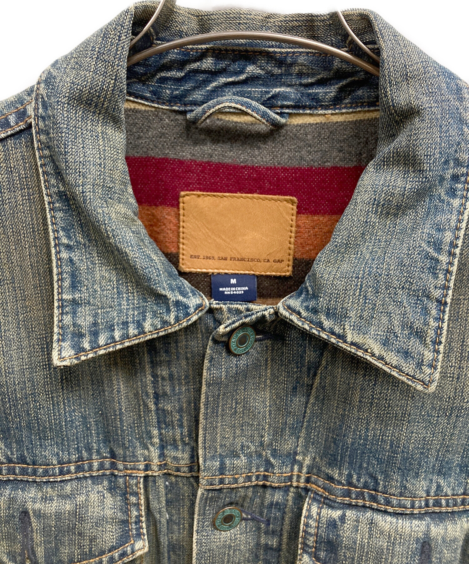 中古・古着通販】GAP (ギャップ) 00s裏ブランケットデニムジャケット