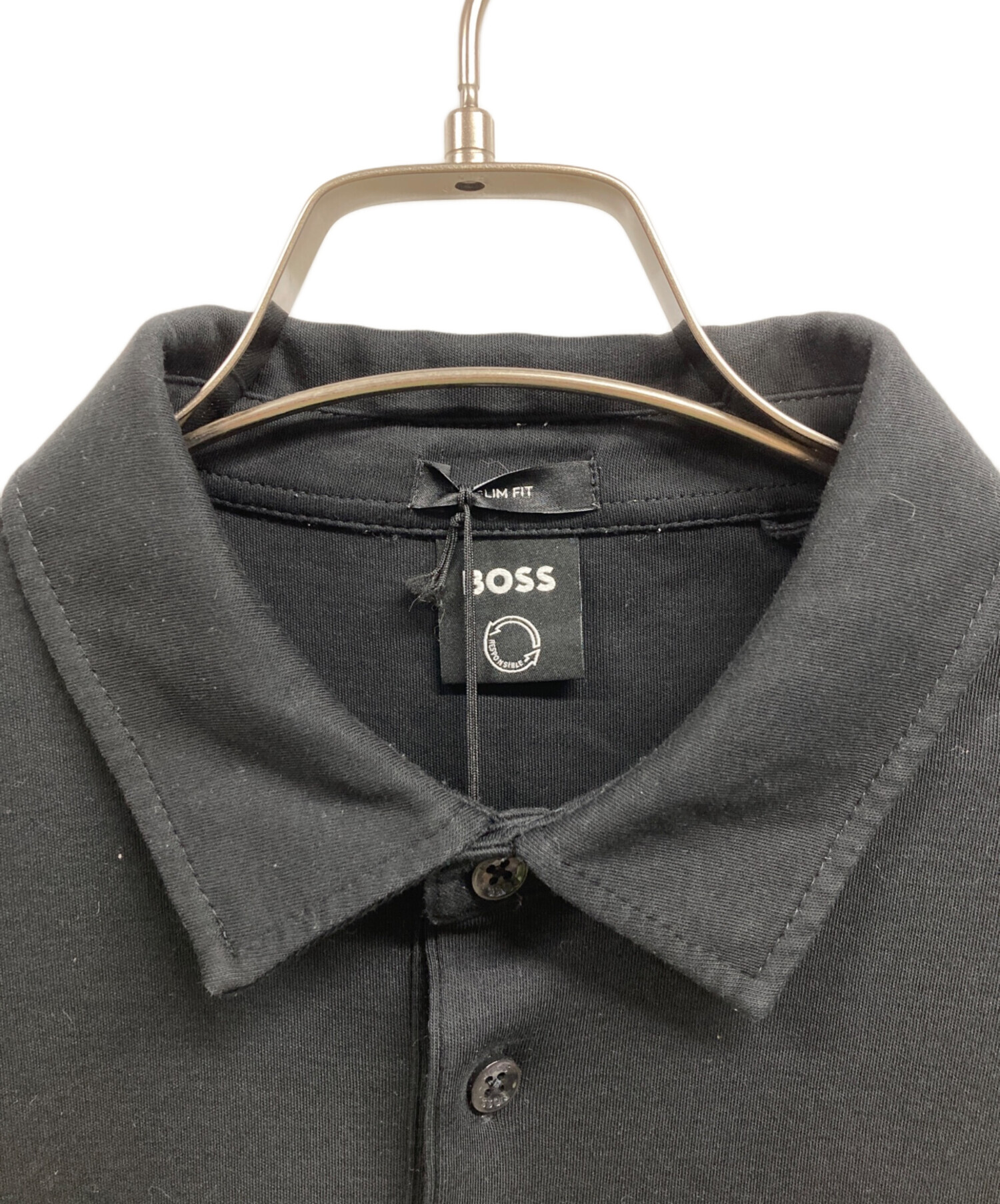 中古・古着通販】BOSS (ボス) スリムフィット ポロシャツ ブラック 