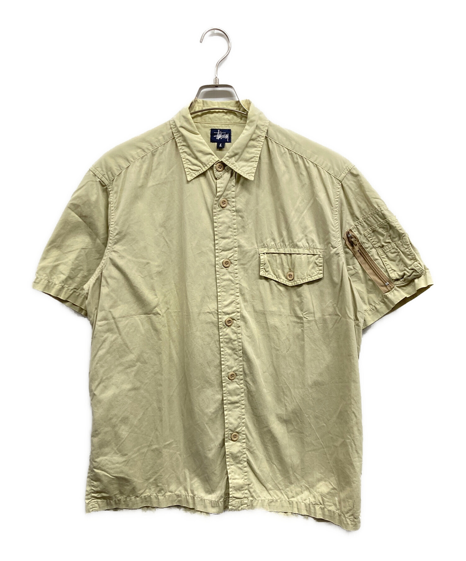 中古・古着通販】stussy (ステューシー) 90s半袖シャツ イエロー 