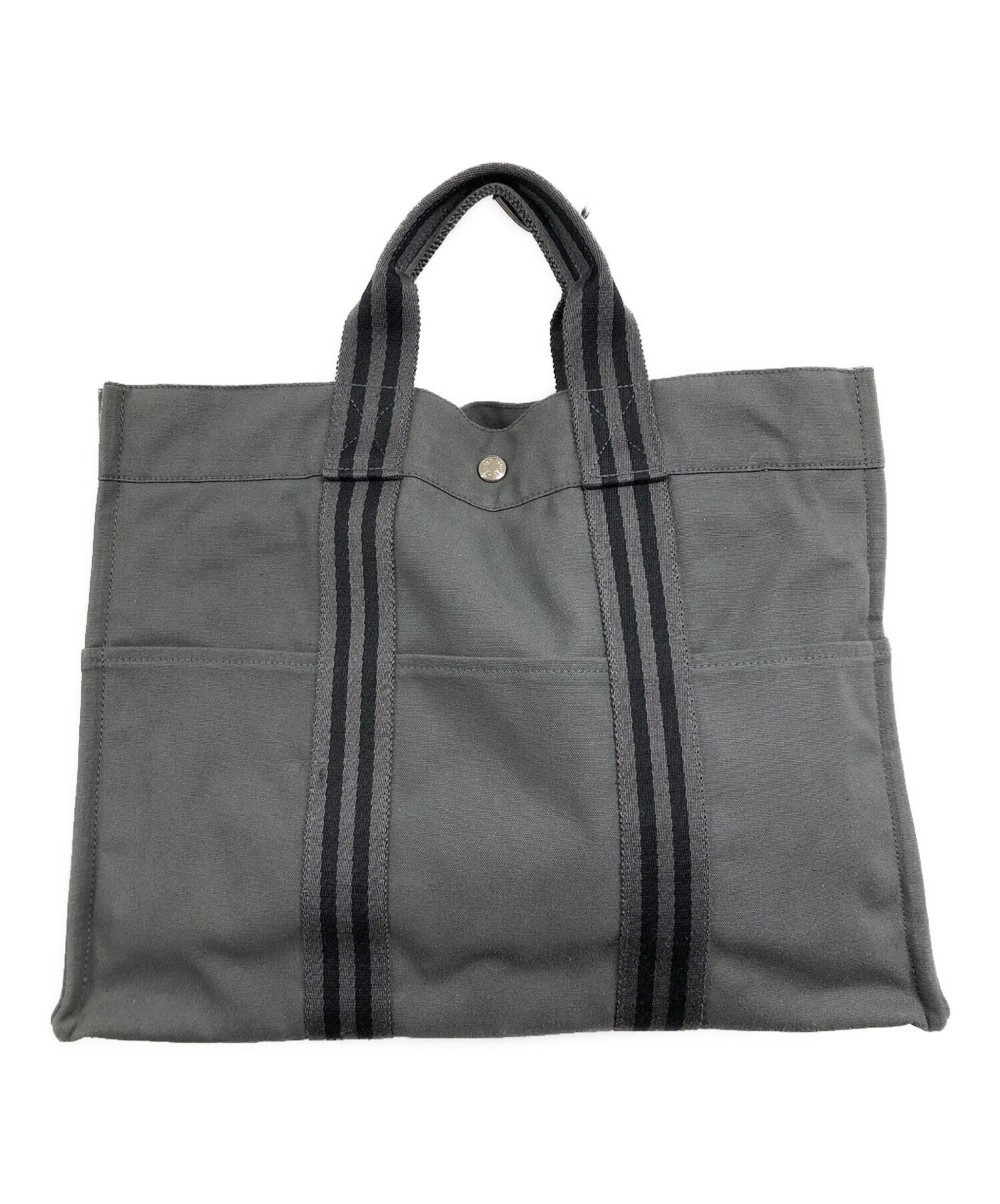 中古・古着通販】HERMES (エルメス) フールトゥMMトートバッグ グレー 