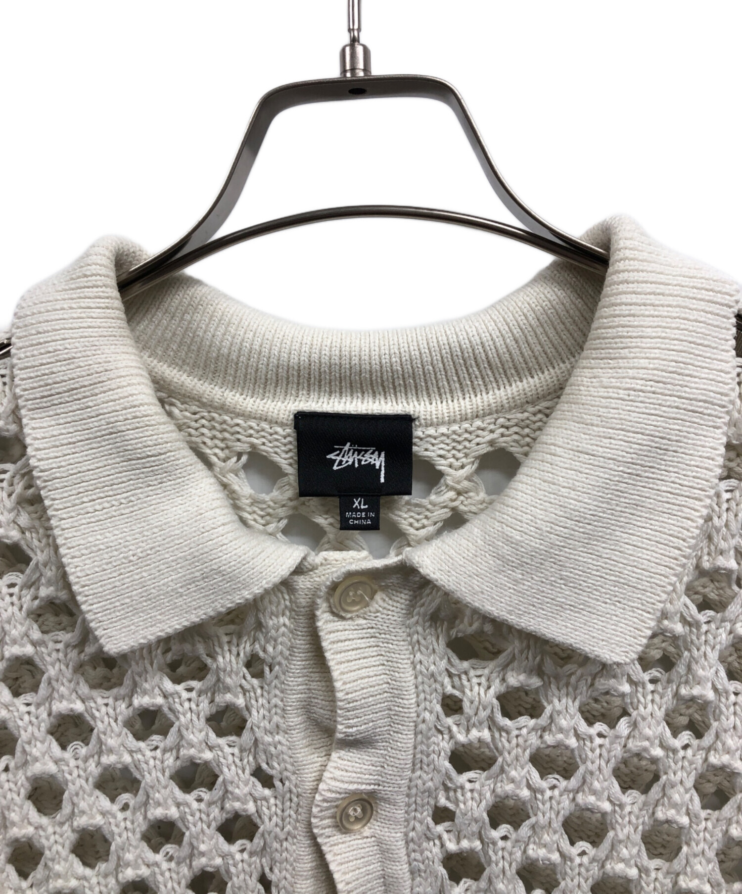 中古・古着通販】stussy (ステューシー) Big Mesh Polo Sweater