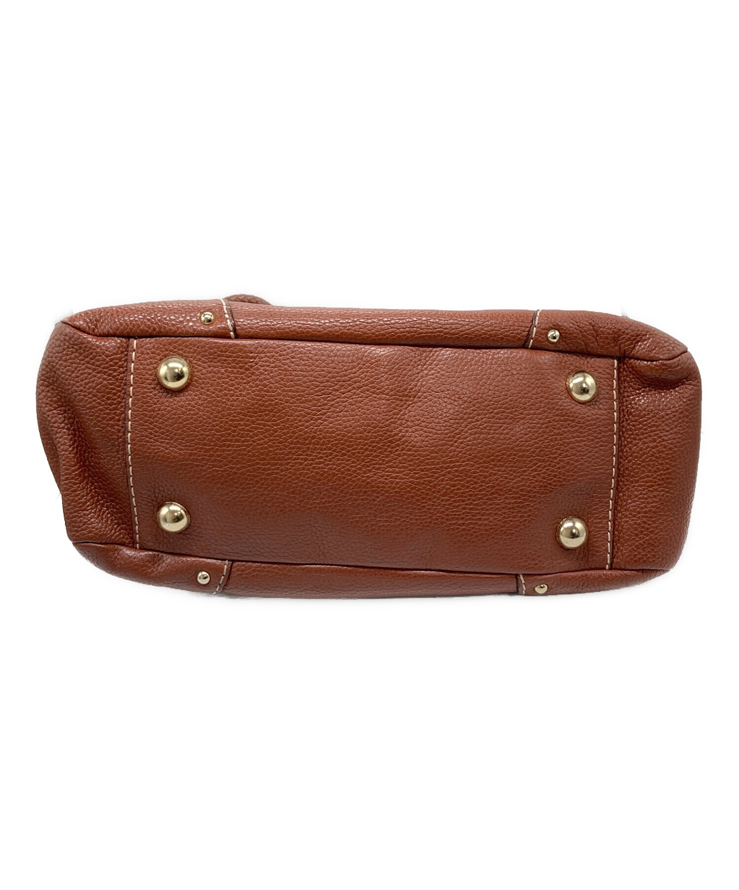 中古・古着通販】russet (ラシット) レザーハンドバッグ ブラウン