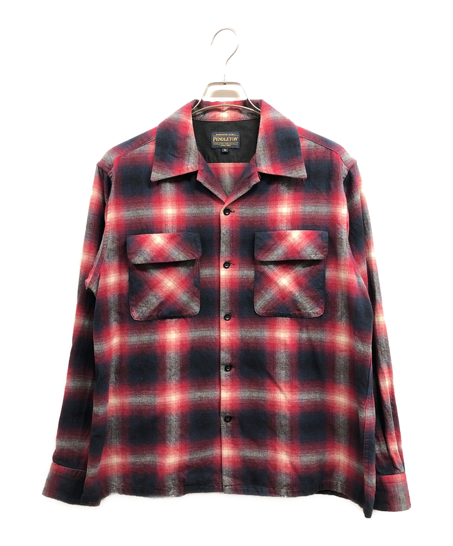 中古・古着通販】PENDLETON (ペンドルトン) チェックネルシャツ レッド 中古・古着通販】PENDLETON (ペンドルトン) チェックネルシャツ レッド