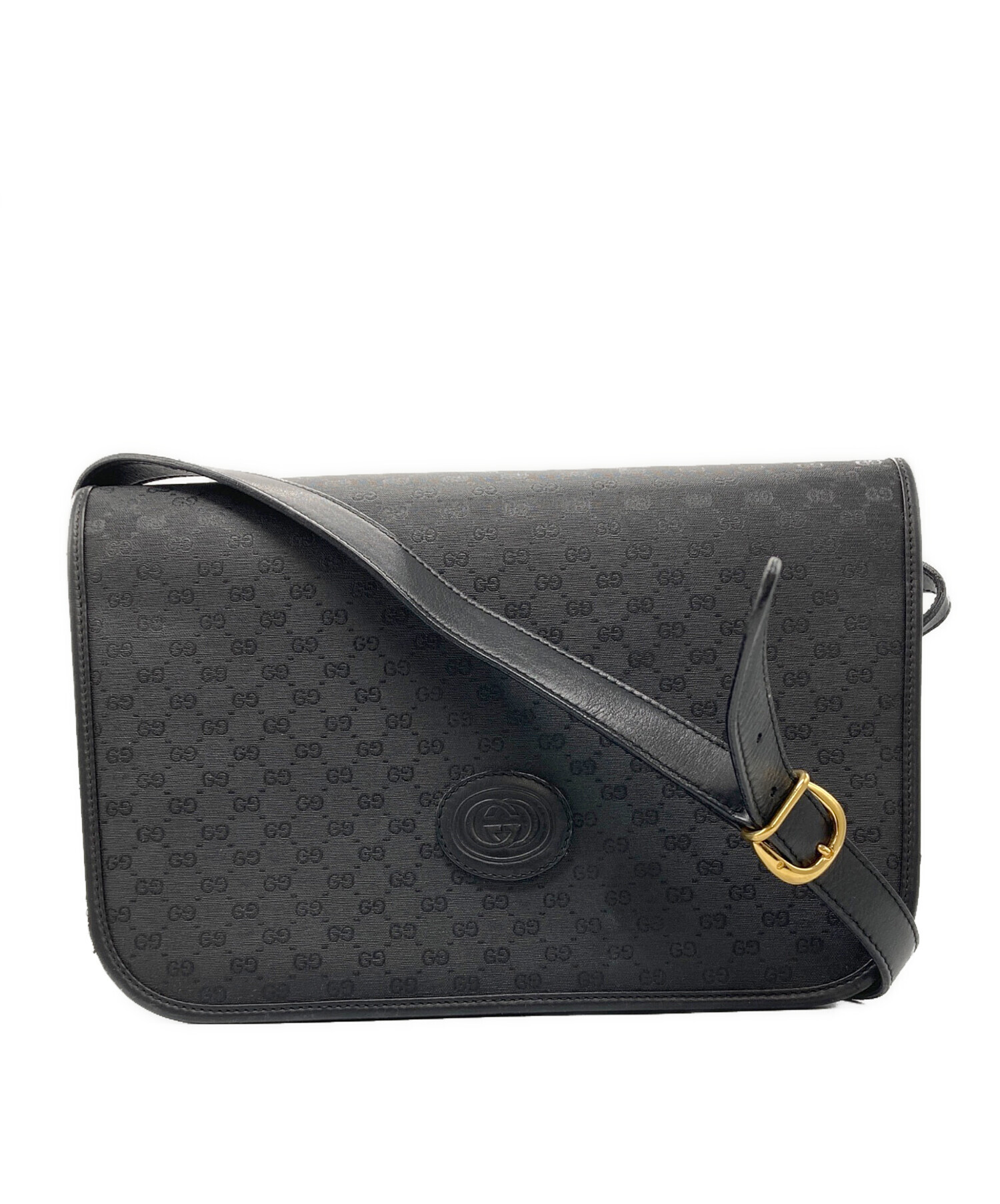 GUCCI グッチ ショルダーバッグ  黒 【古着】【中古】【送料無料】 GUCCI（グッチ）ショルダーバッグ 黒 サイズ:- レディース
