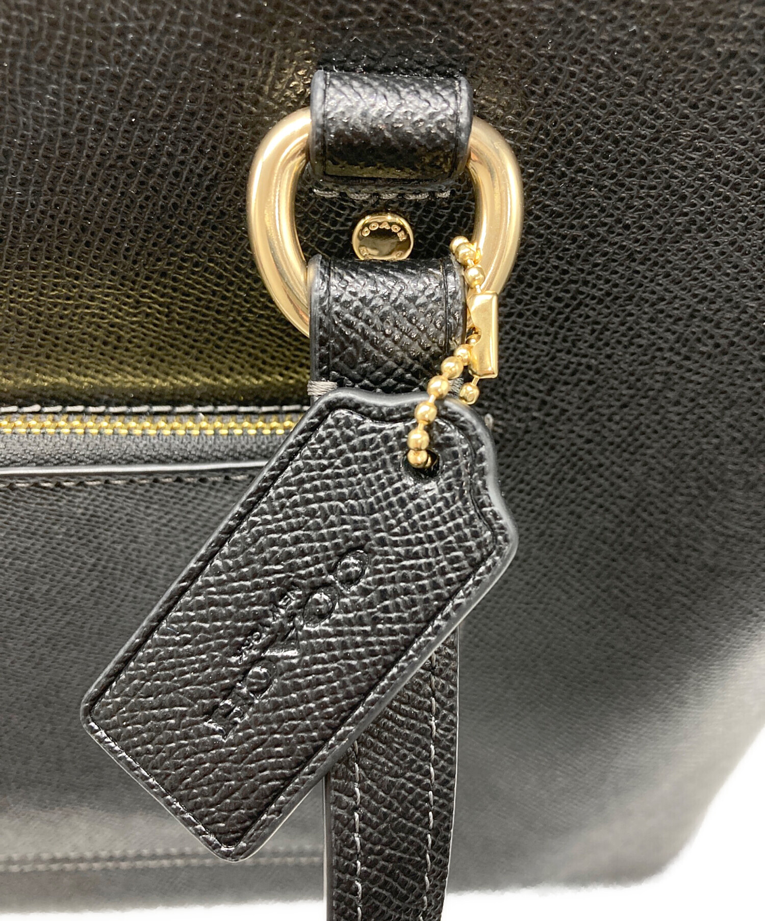 【新品同様】 現行COACH ステーション トート ブラック ゴールドメタル 中古・古着通販】COACH (コーチ) ステーション トート バッグ ブラック