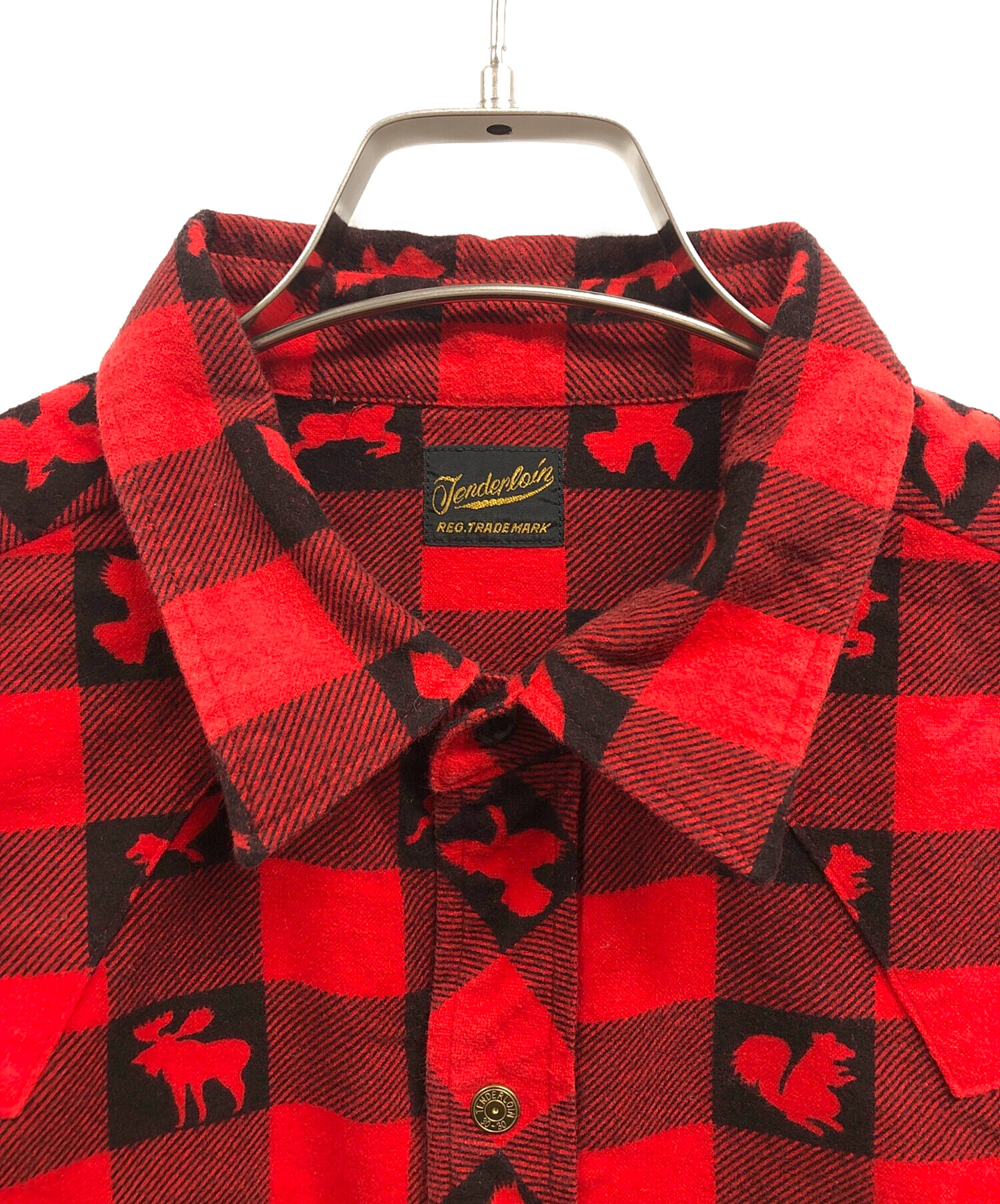 中古・古着通販】TENDERLOIN (テンダーロイン) T-WESTERN SHT W レッド