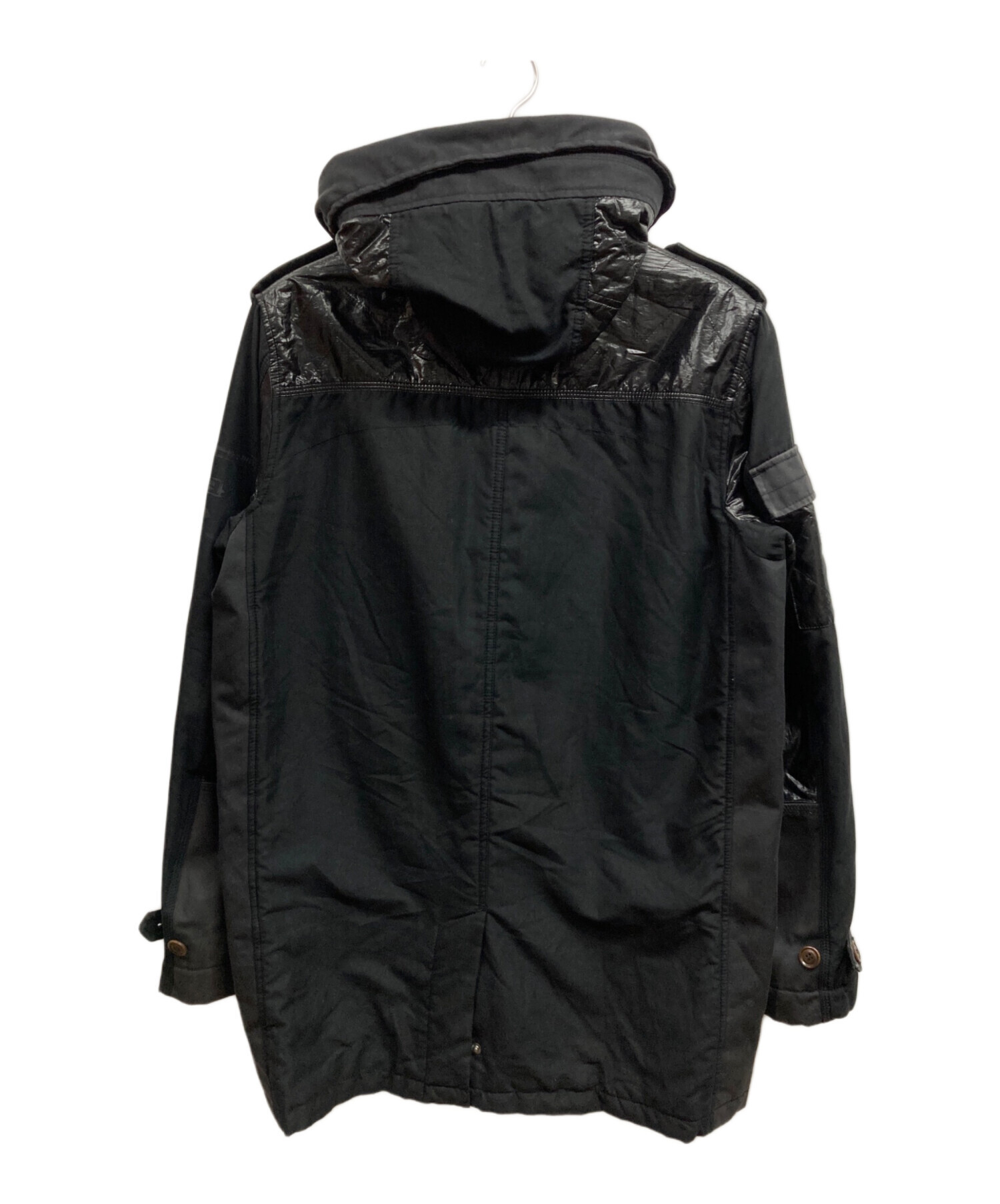 中古・古着通販】DIESEL (ディーゼル) 切替デザインフーデッドコート