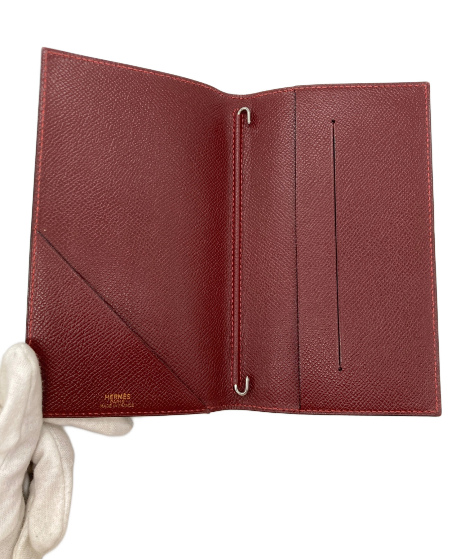 中古・古着通販】HERMES (エルメス) 手帳カバー ワインレッド