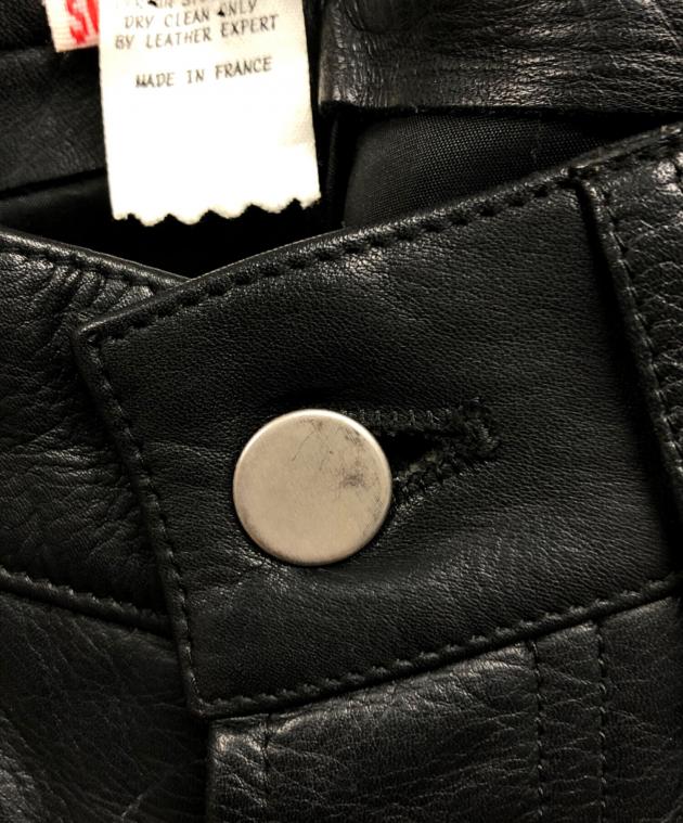 中古・古着通販】agnes b homme (アニエスベーオム) レザーパンツ