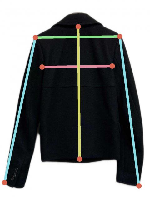 中古・古着通販】DIOR HOMME (ディオール オム) 06AW ショートPコート