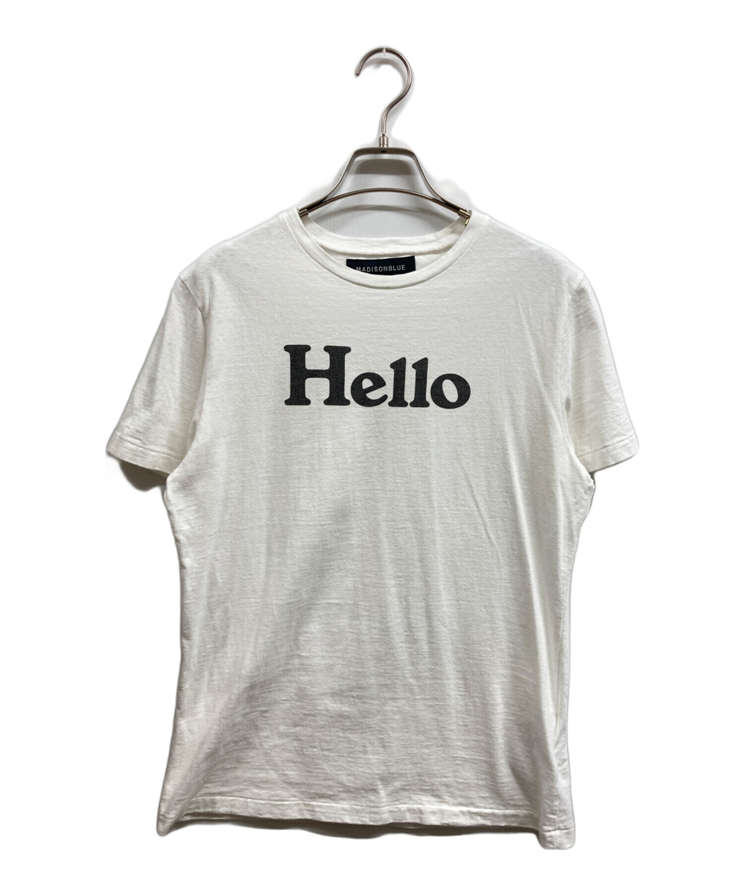 中古・古着通販】MADISON BLUE (マディソンブルー) HELLO TEE ホワイト