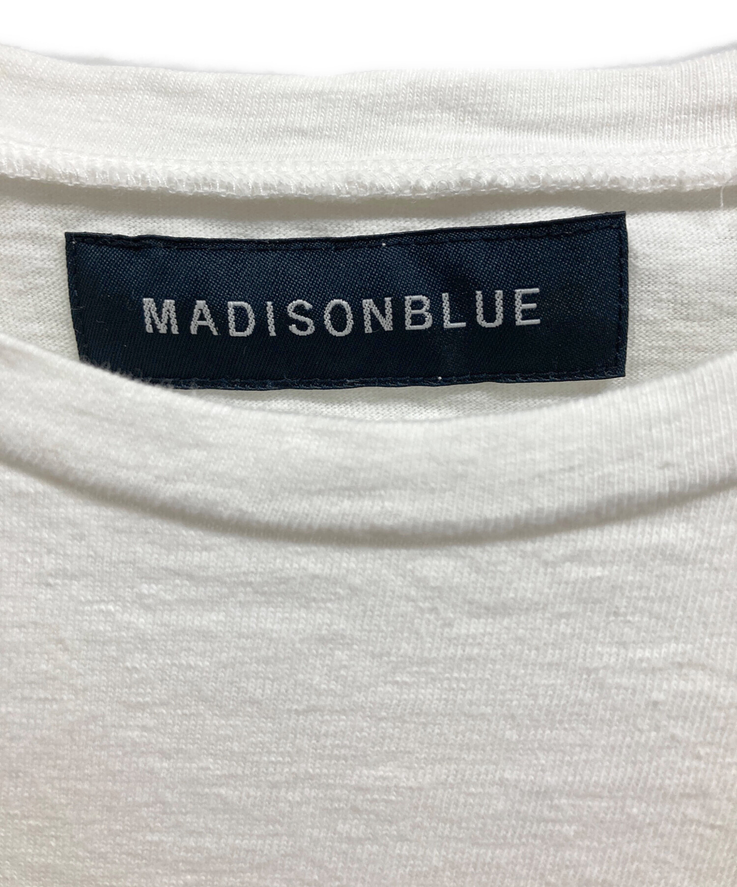 中古・古着通販】MADISON BLUE (マディソンブルー) HELLO TEE ホワイト
