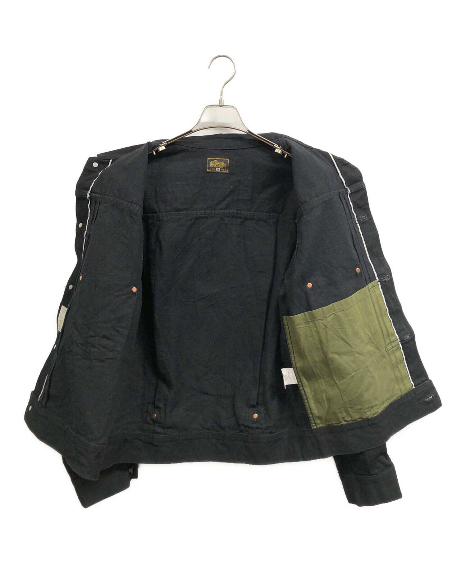 中古・古着通販】GERUGA (ゲルガ) DENIM JUMPER ブラック サイズ:3
