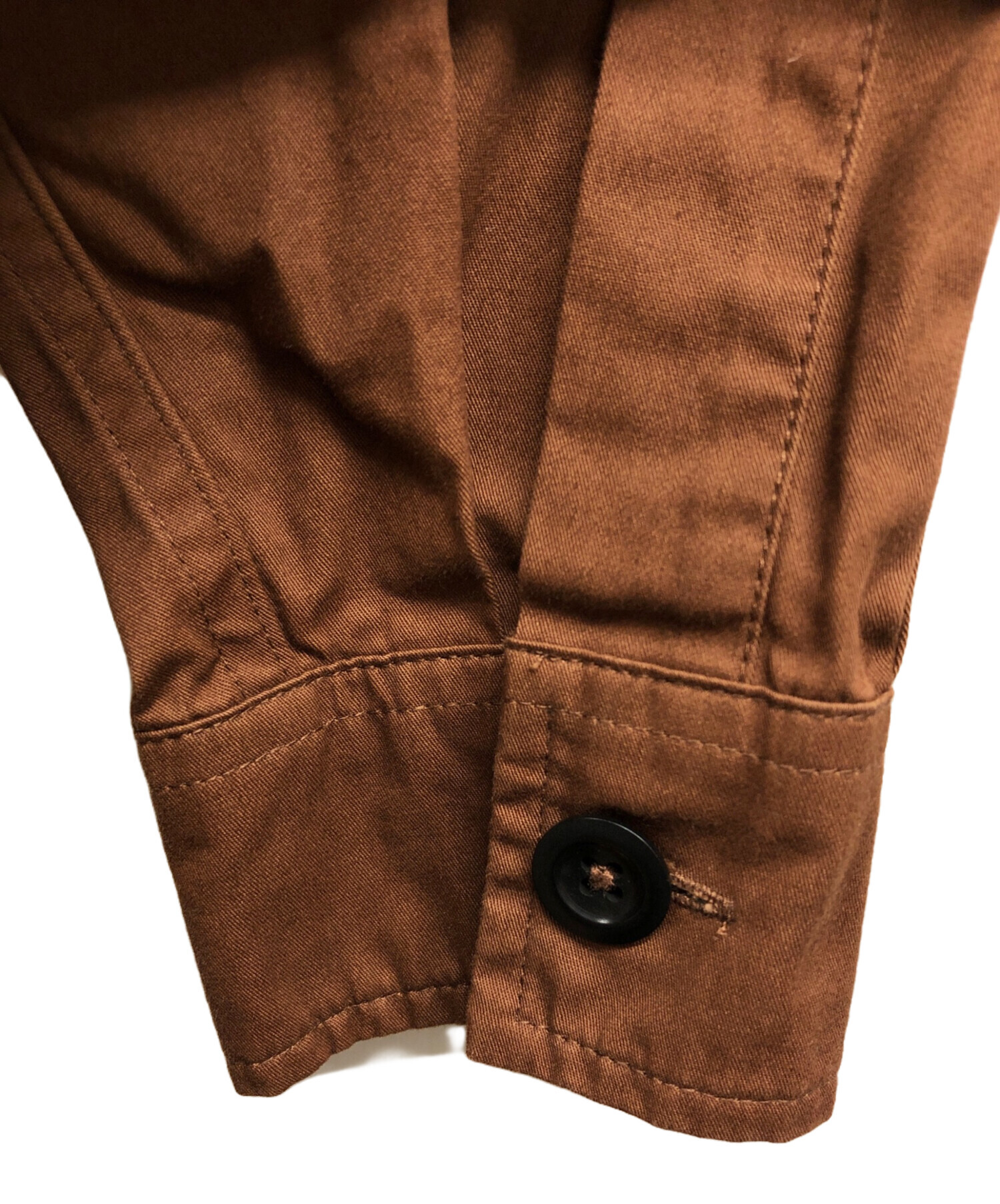 中古・古着通販】MHL (エムエイチエル) SOFT DENSE COTTON OP ブラウン
