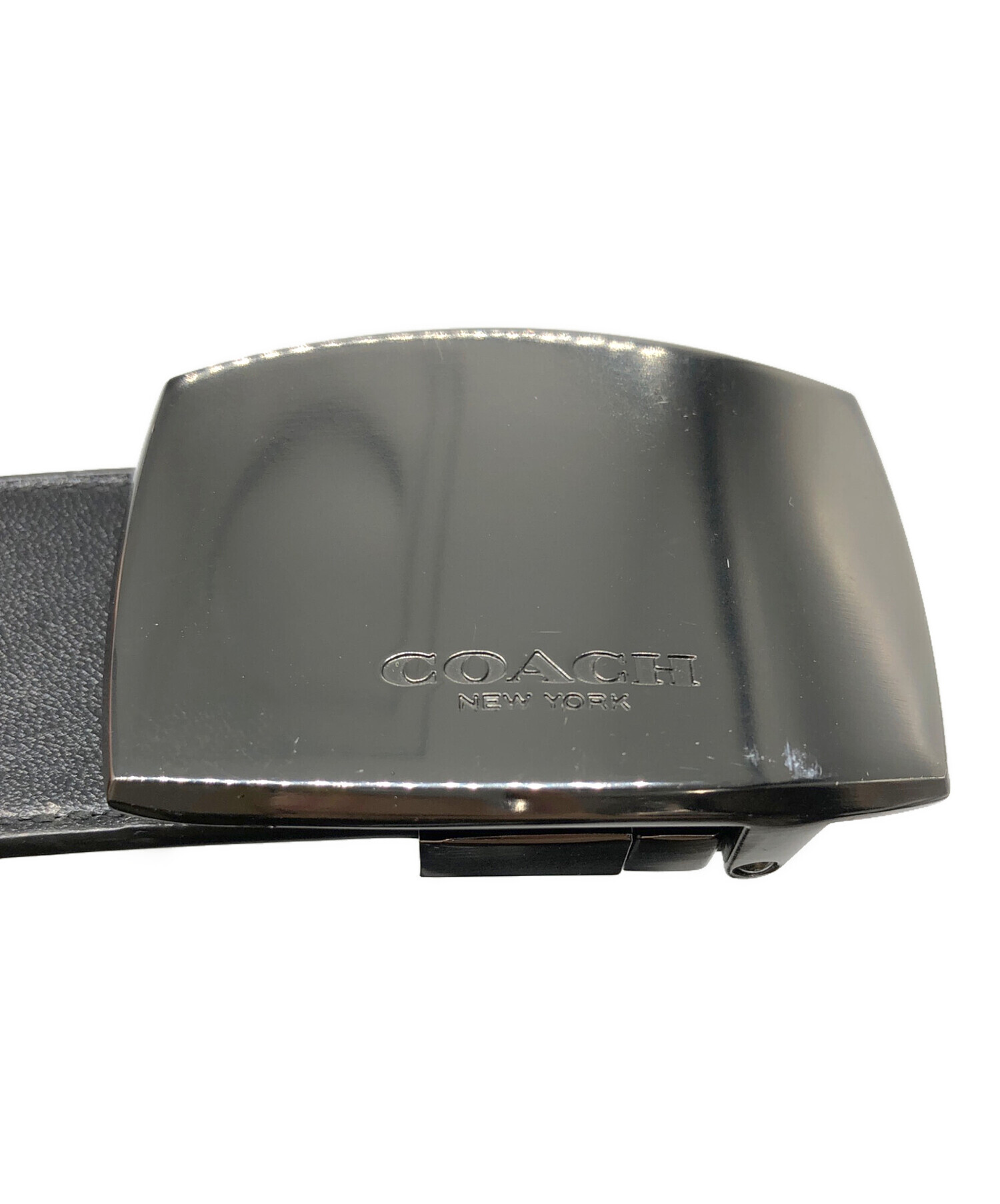 中古・古着通販】COACH (コーチ) レザーベルト ブラック|ブランド 中古・古着通販】COACH (コーチ) レザーベルト ブラック|ブランド