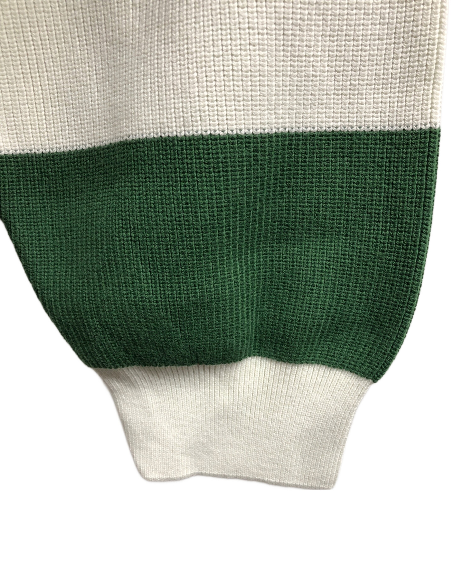 LACOSTE(ラコステ)　ニットポロシャツ 中古・古着通販】LACOSTE (ラコステ) ニットポロシャツ グリーン