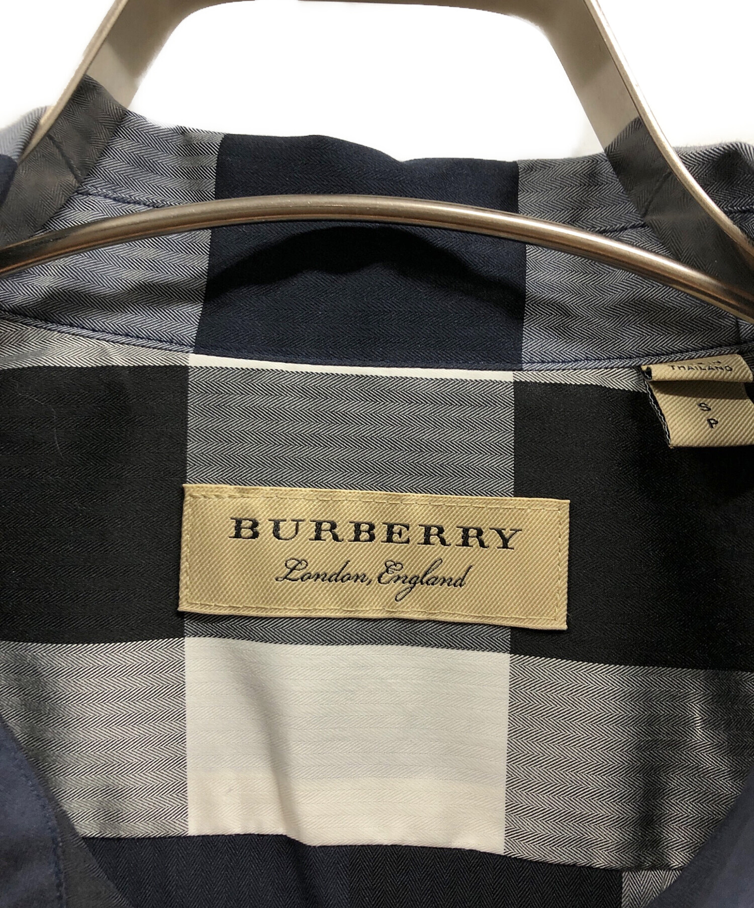 中古・古着通販】BURBERRY (バーバリー) メガチェックシャツ ネイビー