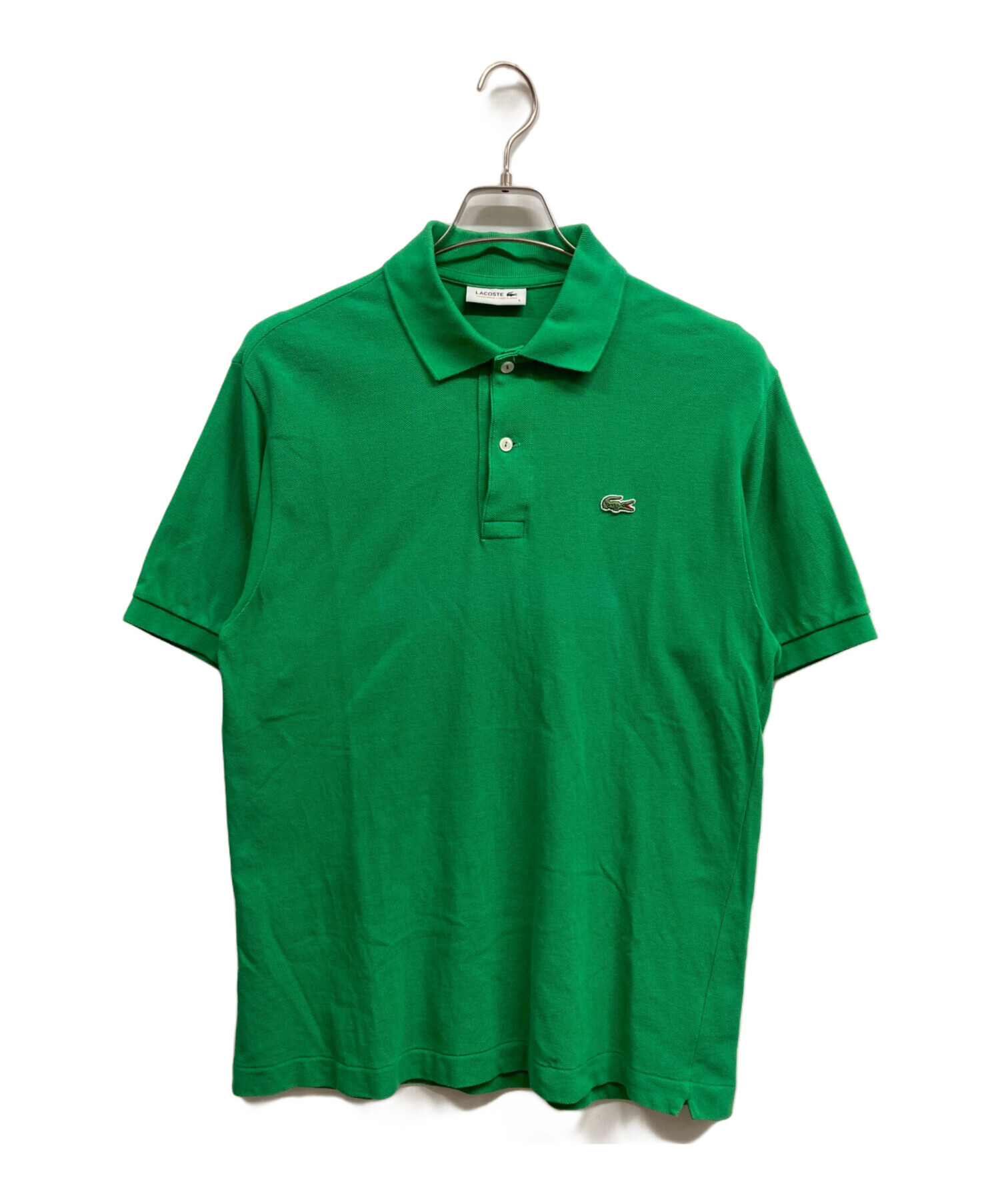 LACOSTE 緑色 ポロシャツ 値下げも考えます。気軽にご相談ください。 中古・古着通販】LACOSTE (ラコステ) ポロシャツ グリーン サイズ:5