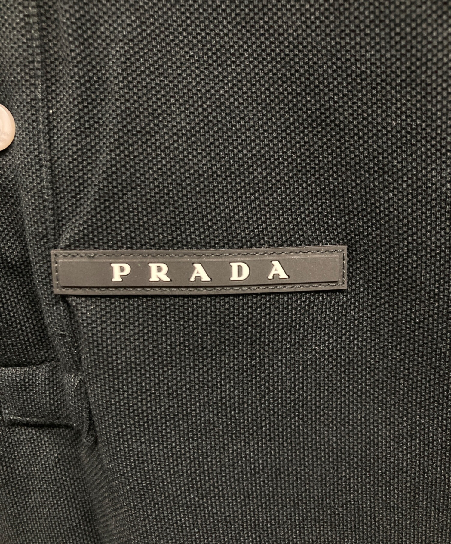 中古・古着通販】PRADA (プラダ) ポロシャツ ブラック サイズ:S