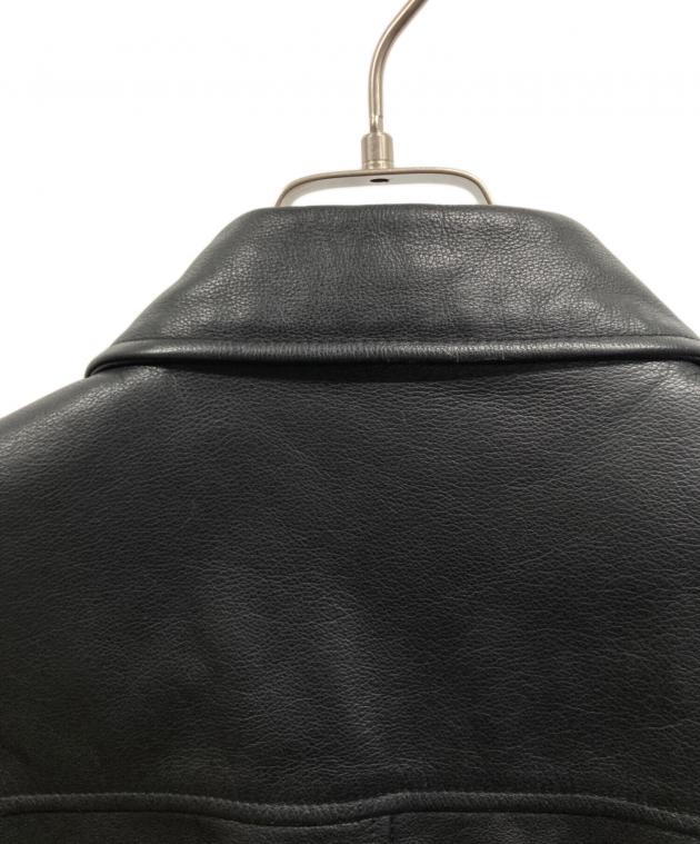 中古・古着通販】GAP (ギャップ) レザージャケット ブラック サイズ:S