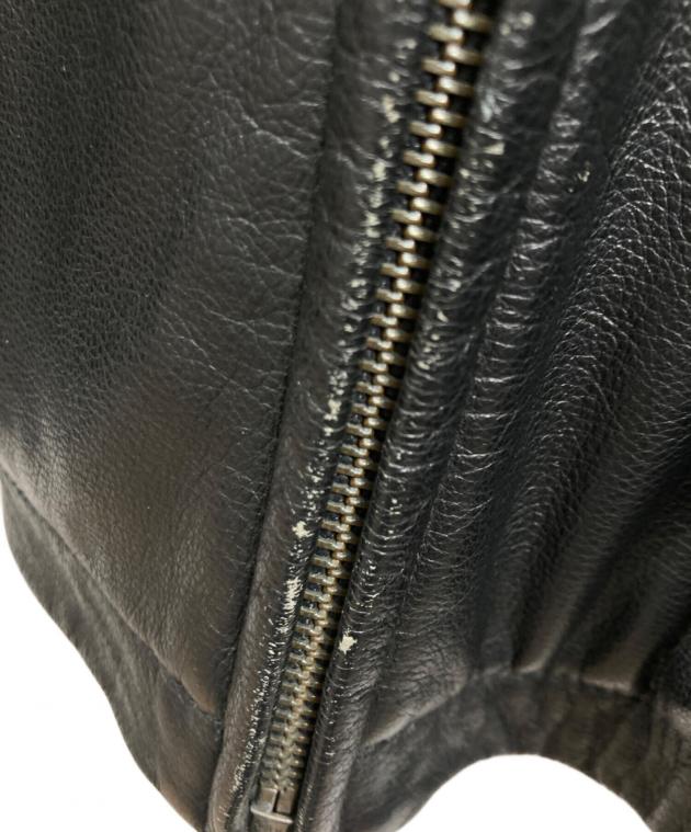 中古・古着通販】GAP (ギャップ) レザージャケット ブラック サイズ:S