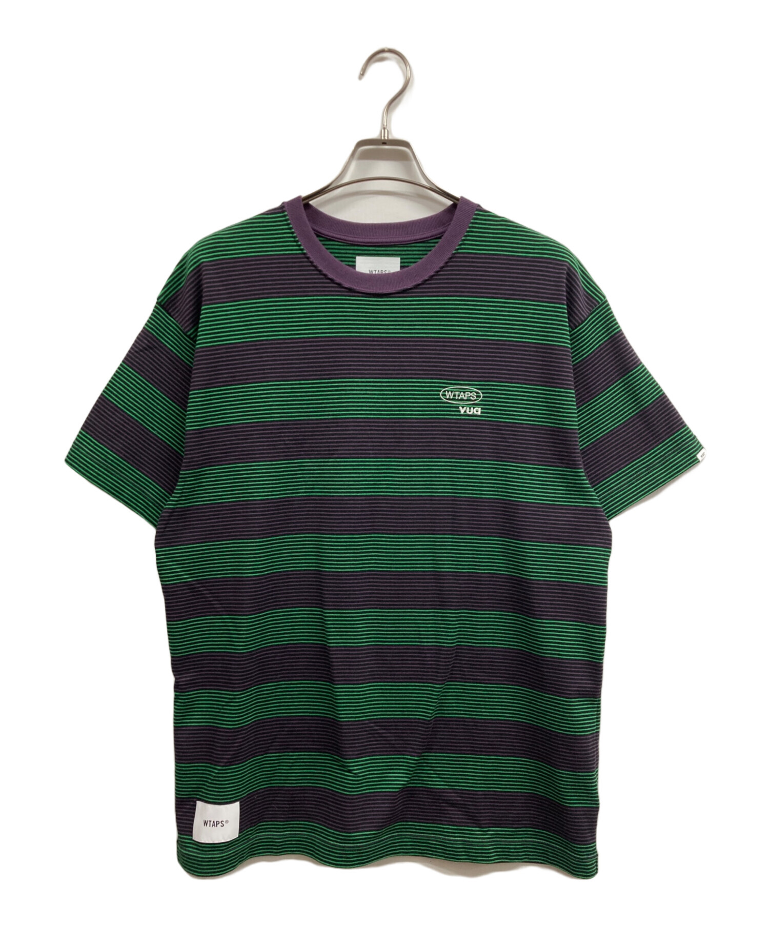 中古・古着通販】WTAPS (ダブルタップス) ボーダーTシャツ パープル