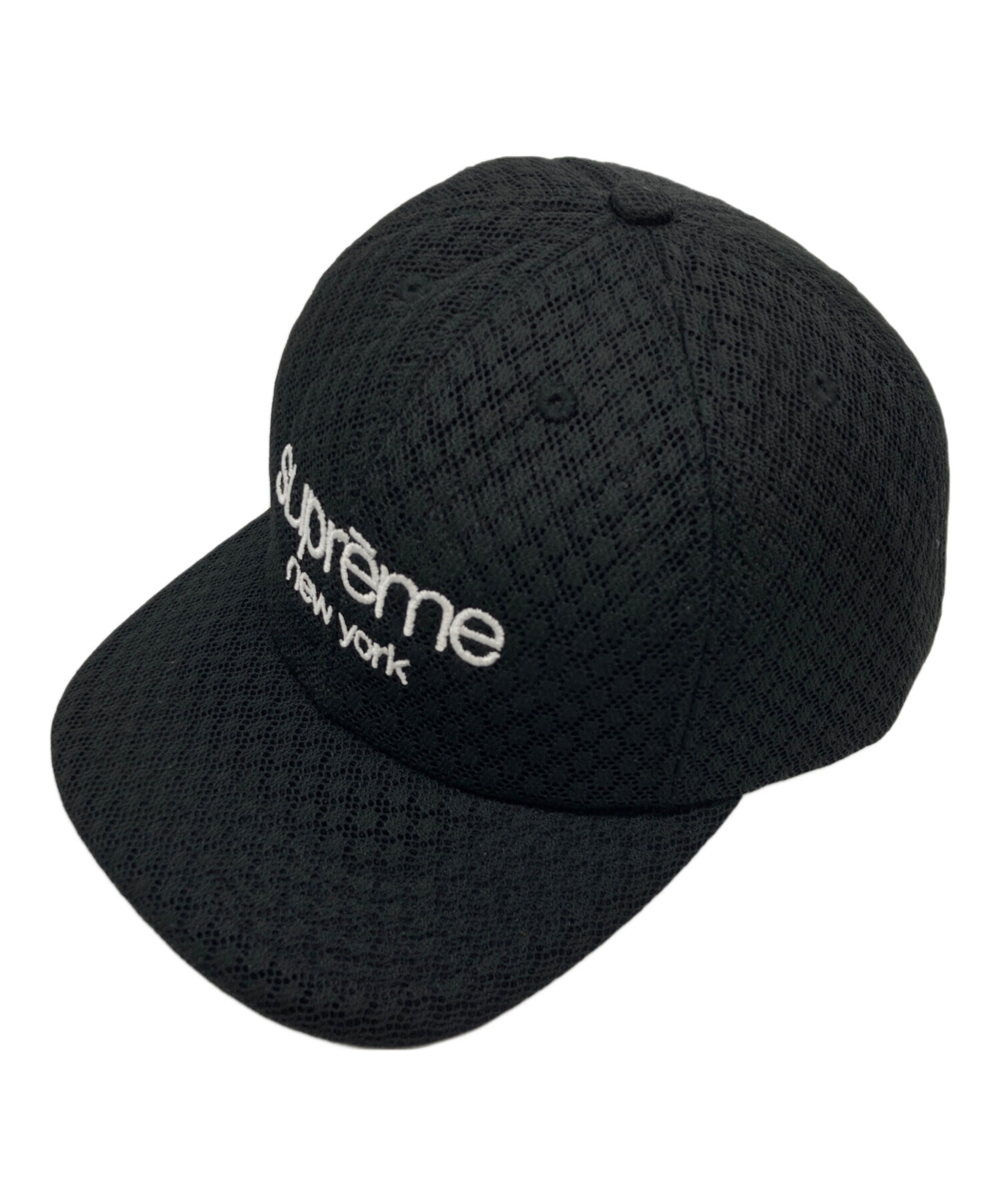 SUPREME air mesh 6panel キャップ　黒 中古・古着通販】Supreme (シュプリーム) Classic Logo Air Mesh