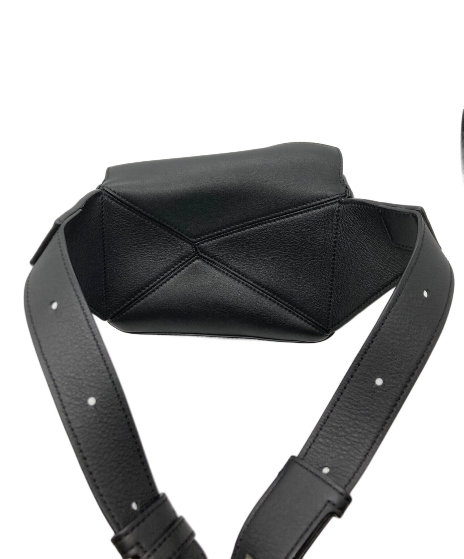 【komaki】LOEWE ロエベ パズル バムバッグ ミニ ブラック 中古・古着通販】LOEWE (ロエベ) パズルミニ バムバッグ ブラック