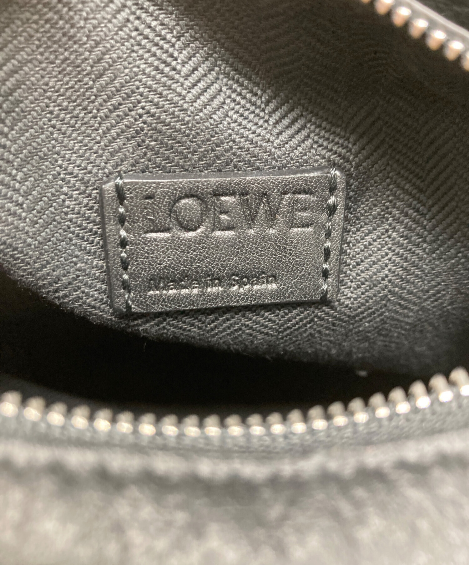 中古・古着通販】LOEWE (ロエベ) パズルミニ バムバッグ ブラック