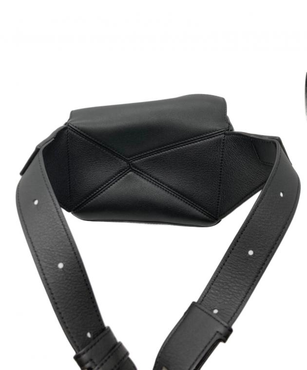 【komaki】LOEWE ロエベ パズル バムバッグ ミニ ブラック 中古・古着通販】LOEWE (ロエベ) パズルミニ バムバッグ ブラック