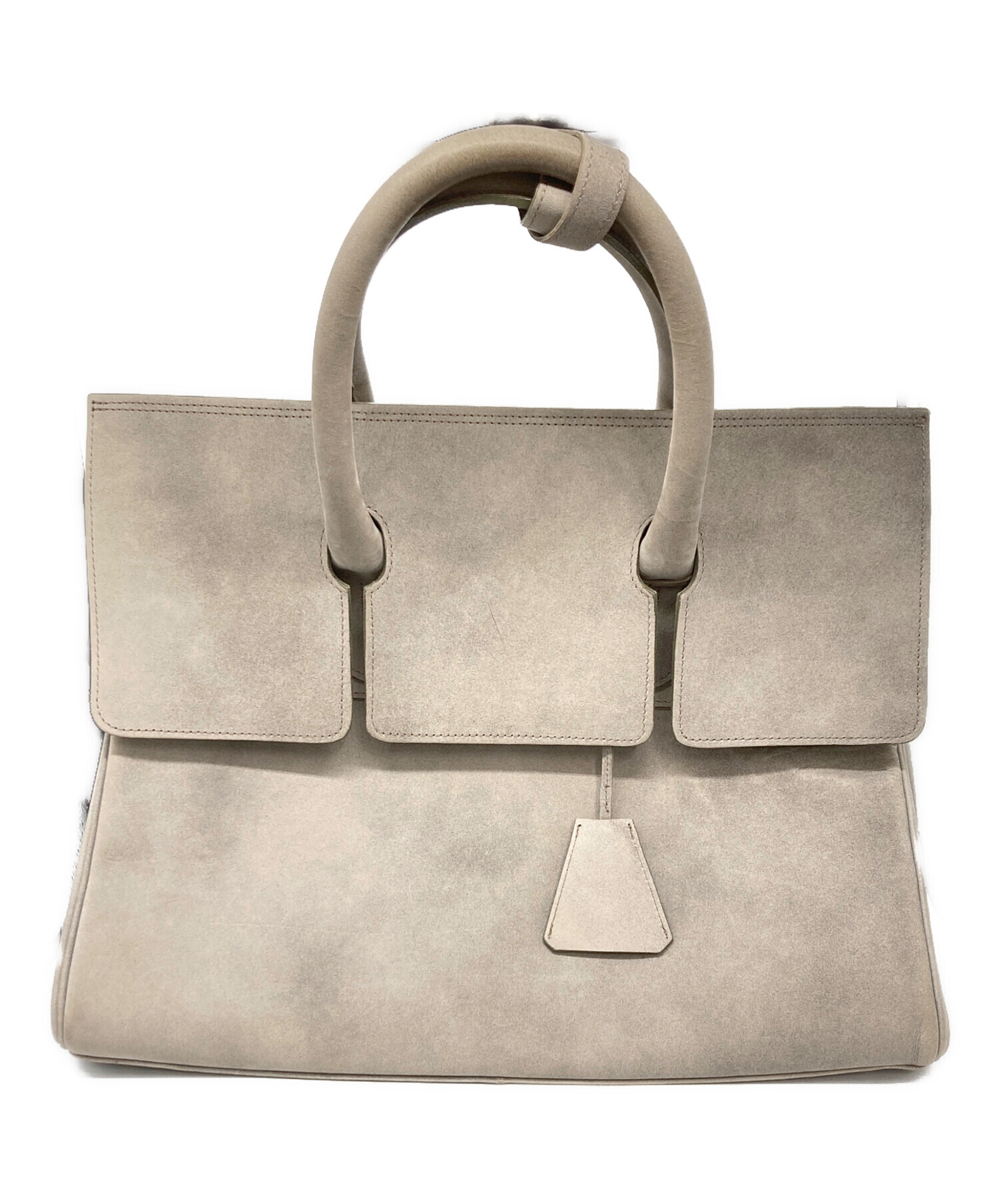 中古・古着通販】MULBERRY (マルベリー) スエードトートバッグ グレー 