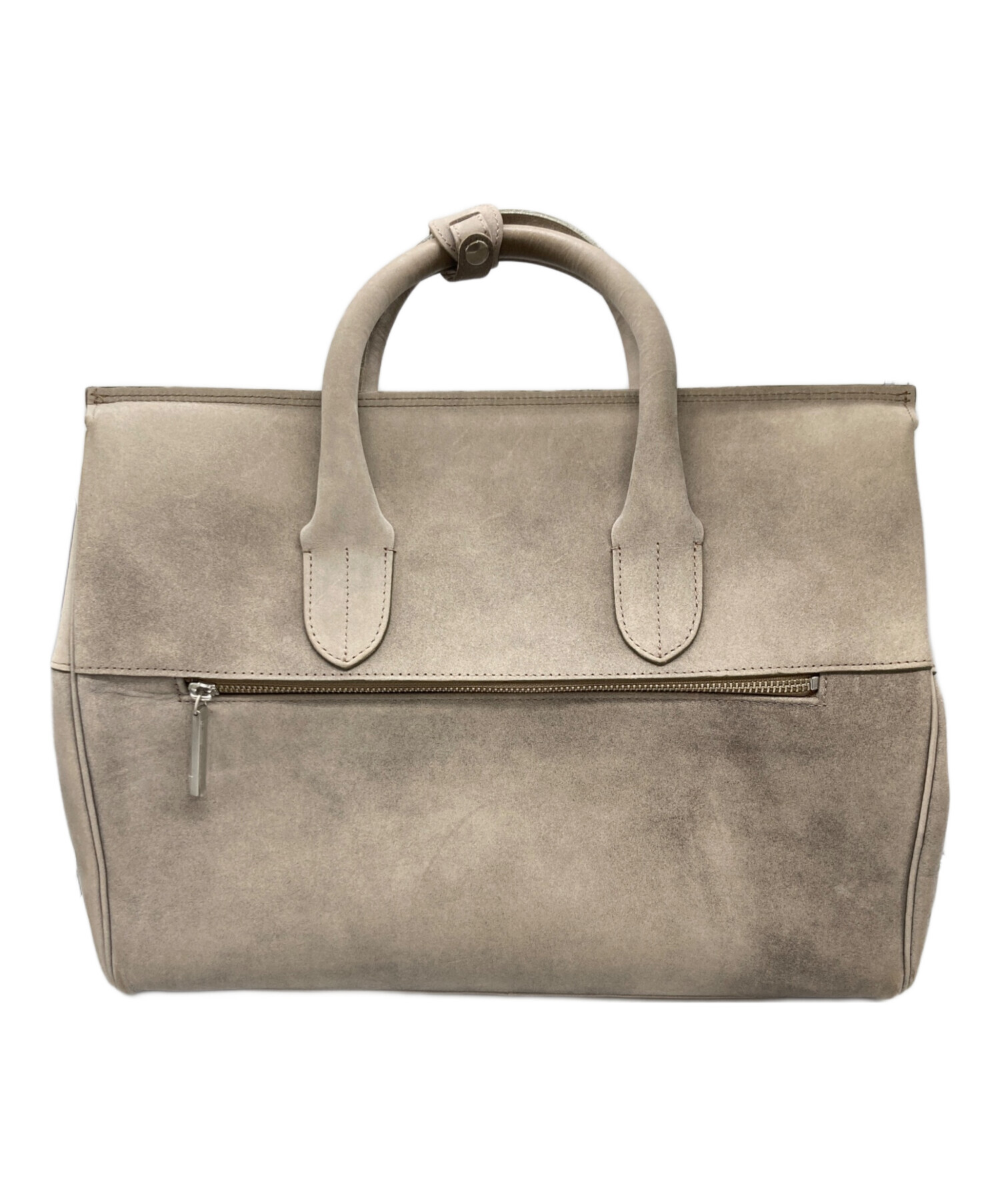 中古・古着通販】MULBERRY (マルベリー) スエードトートバッグ グレー 