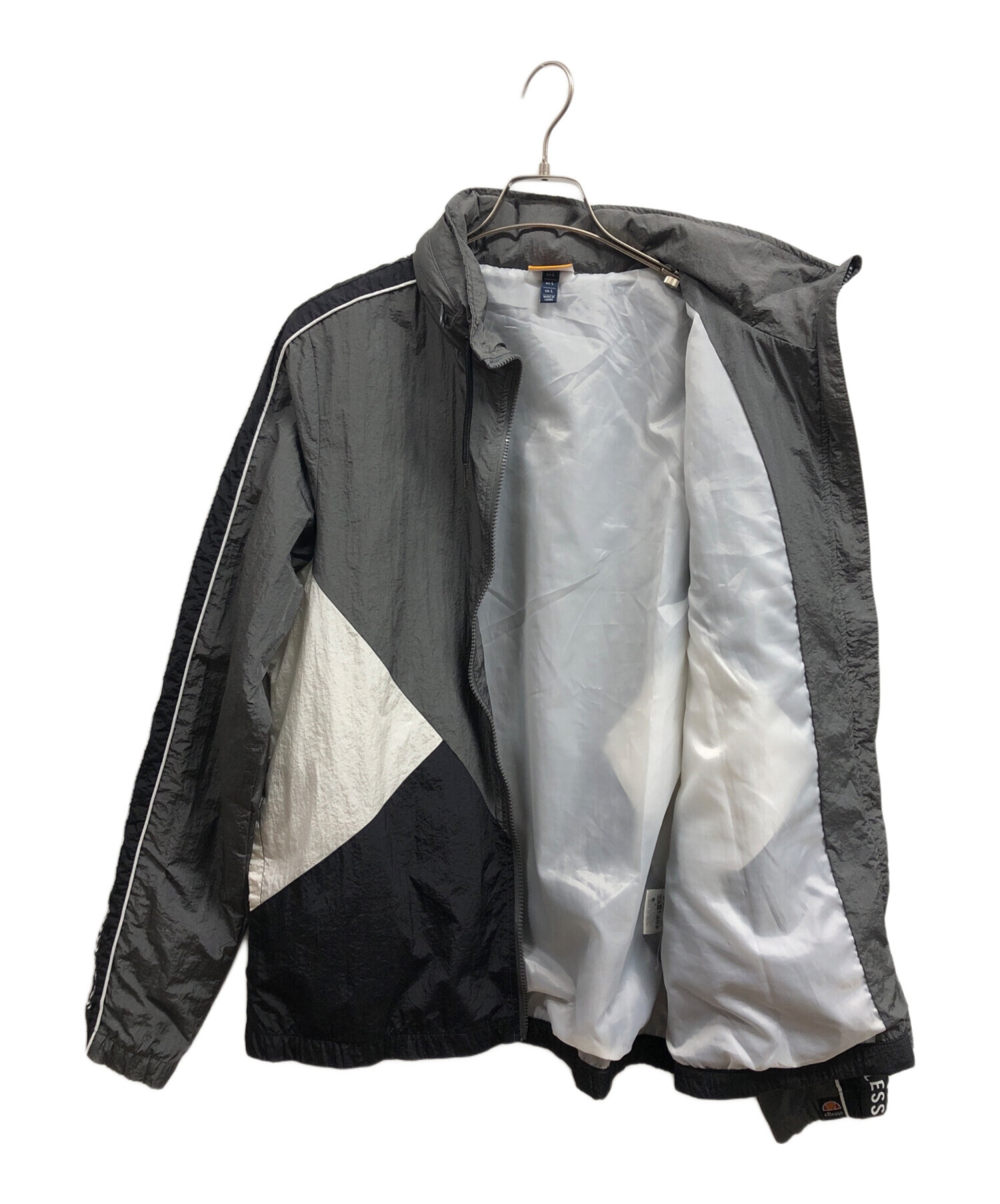 ellesse エレッセ テニスウェア トレーニングジャケット グレー メンズM 中古・古着通販】ellesse (エレッセ) ナイロンジャケット グレー